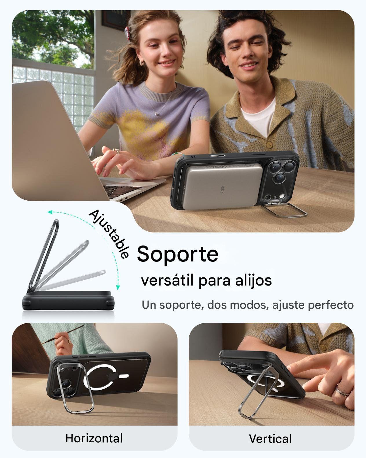 Para iPhone 17 Pro - ESR Premium Carcasa Magsafe Con Soporte-4