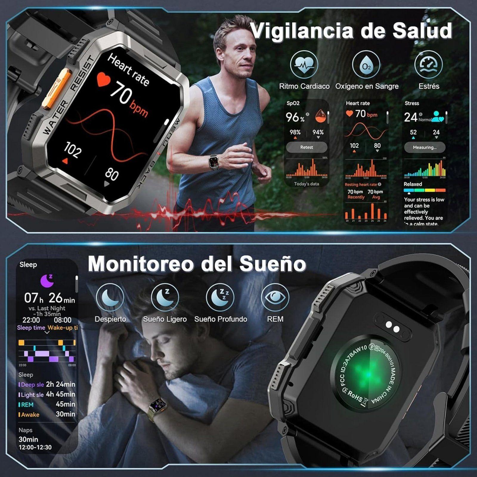 Blackview W80 Pro: Smartwatch rugerizado, Batería 20 días-4