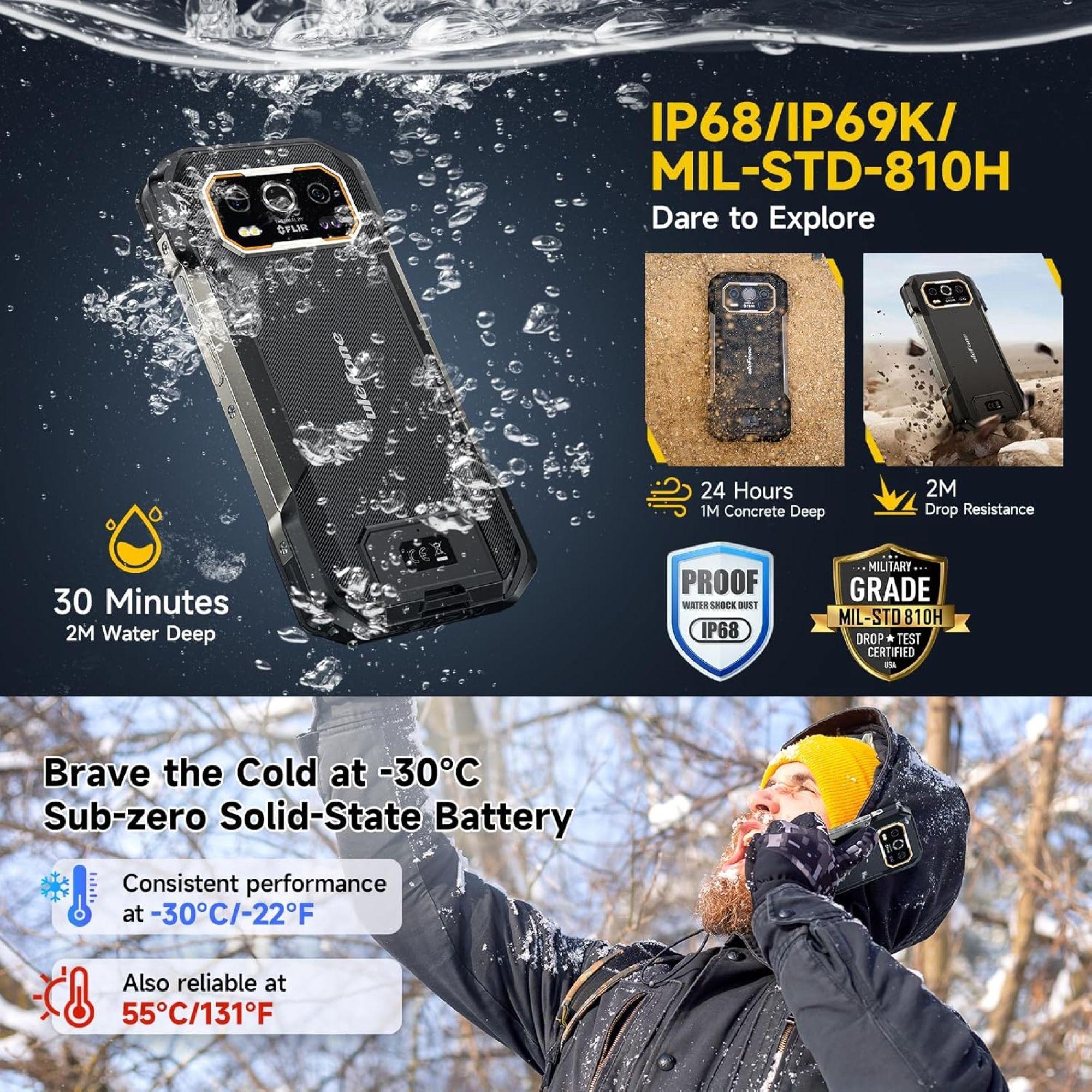Ulefone Armor 27T Pro - Resistente IP68 Cámara Termográfica-3