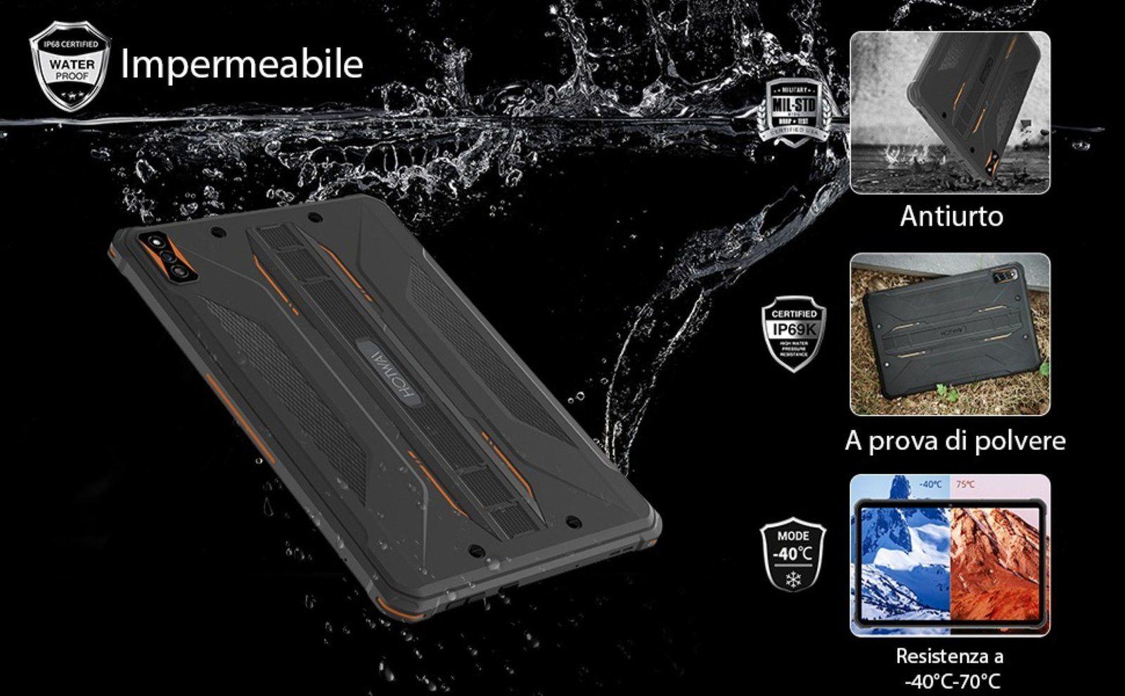 Hotwav R5 – Tablet Resistente de 10.1” con Batería Grande-2