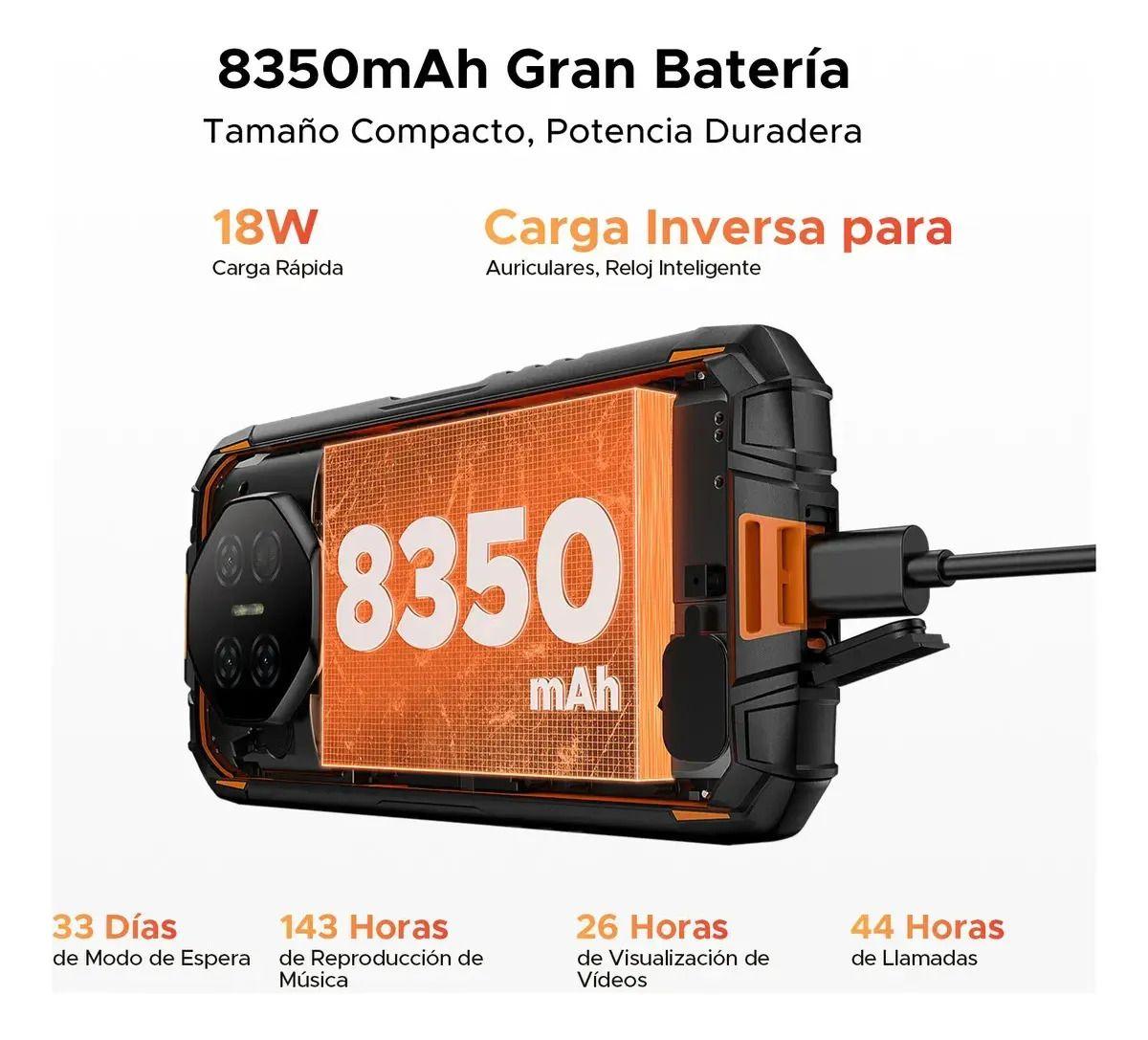 DOOGEE Fire 3 Max Rugerizado 5.5" 8+256GB 8.350mAh Linterna-3