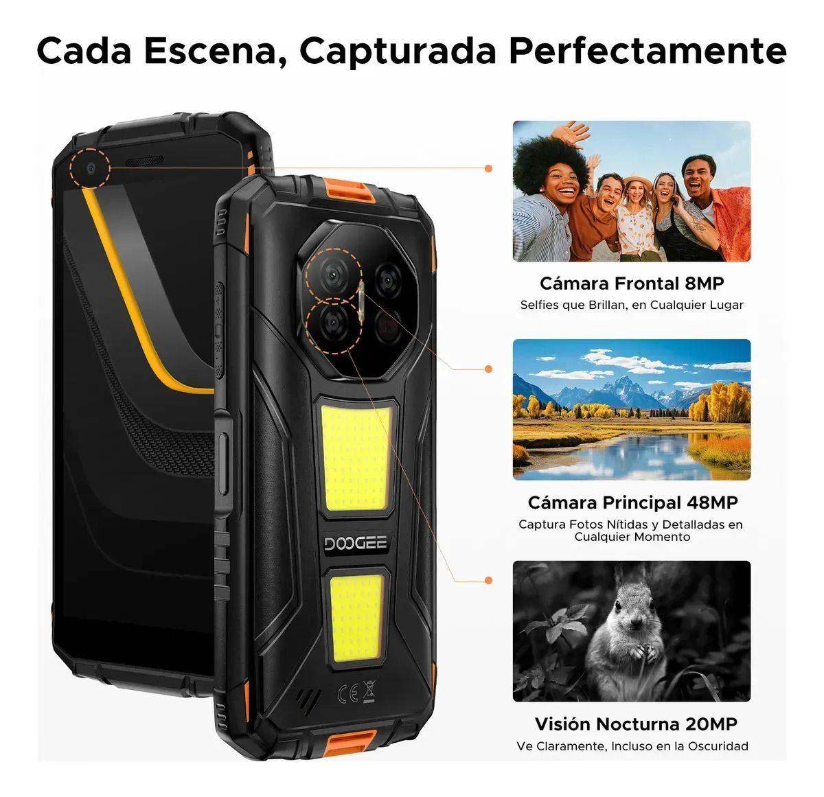 DOOGEE Fire 3 Max Rugerizado 5.5" 8+256GB 8.350mAh Linterna-4