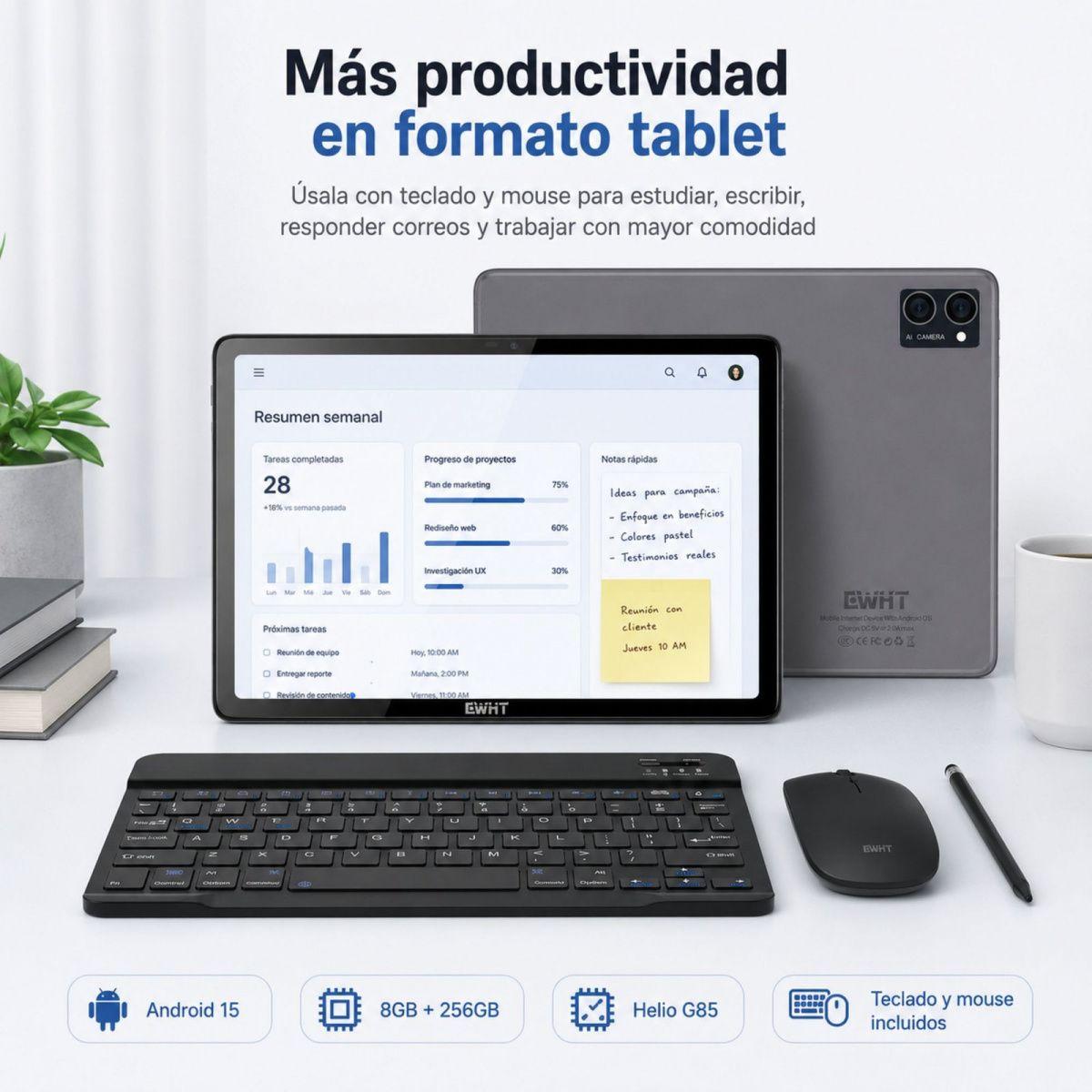 Tablet CWHT G16 4G 128GB 6GB RAM Kit Completo Accesorios-6