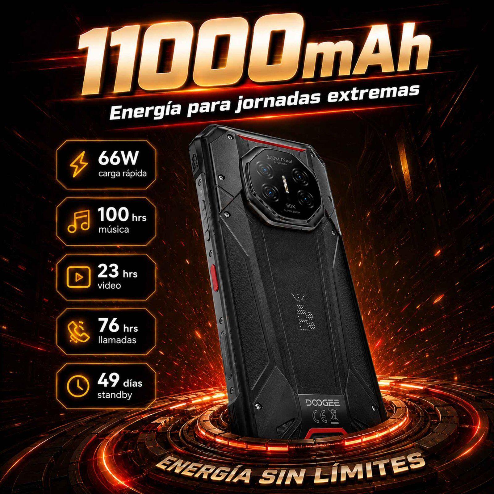 DOOGEE S300 Pro | Teléfono Rugged 5G 11000mAh y Cámara 200MP-3