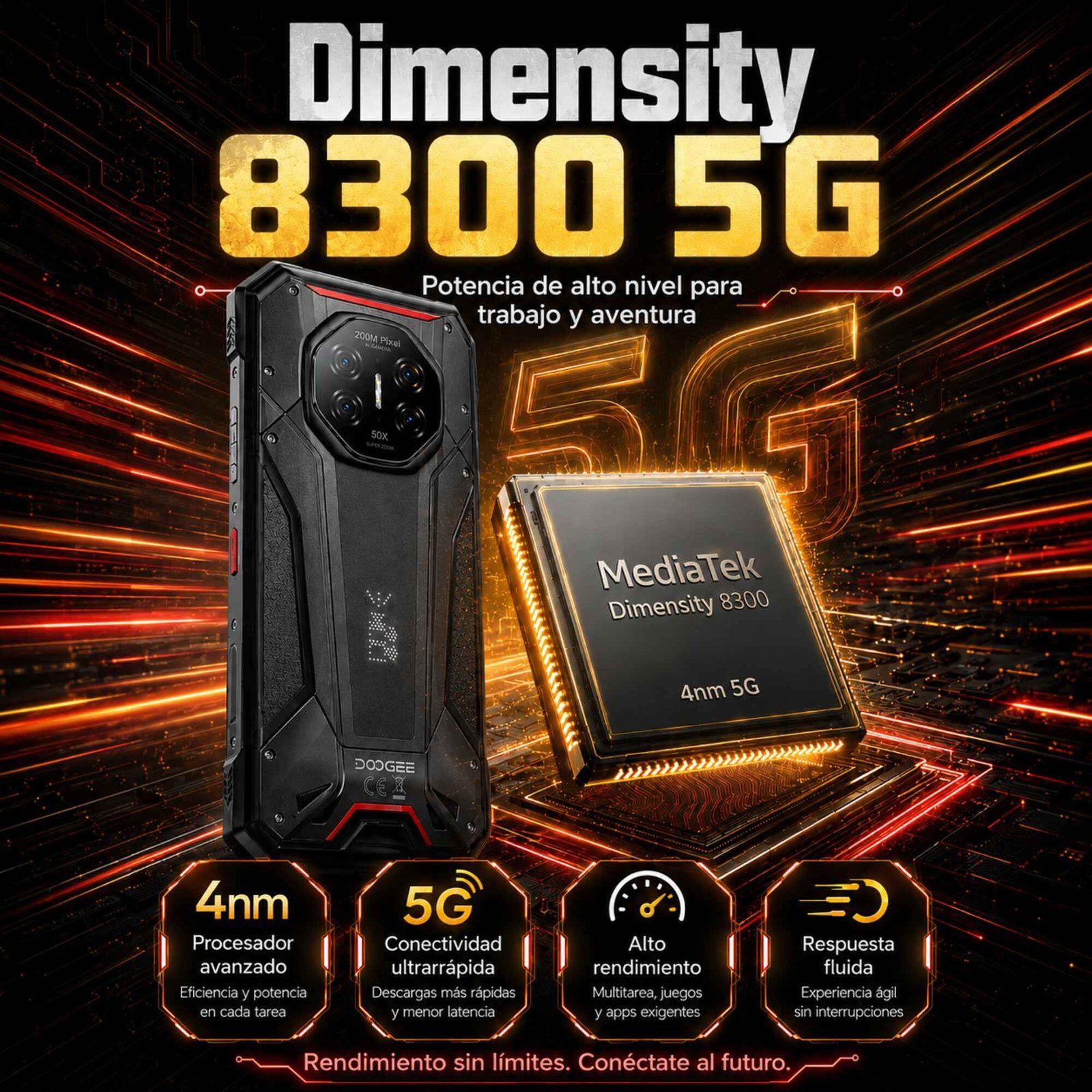 DOOGEE S300 Pro | Teléfono Rugged 5G 11000mAh y Cámara 200MP-5