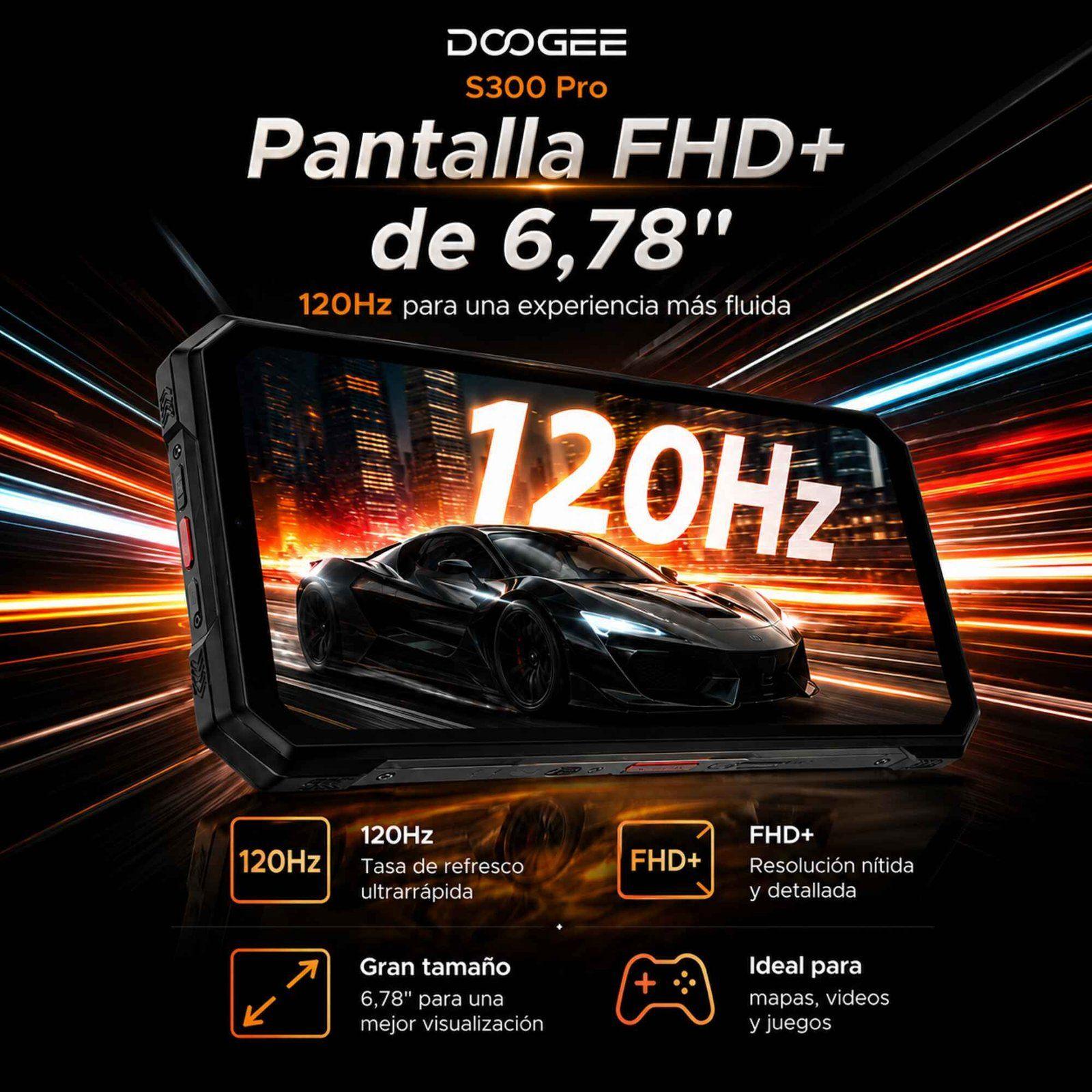 DOOGEE S300 Pro | Teléfono Rugged 5G 11000mAh y Cámara 200MP-8