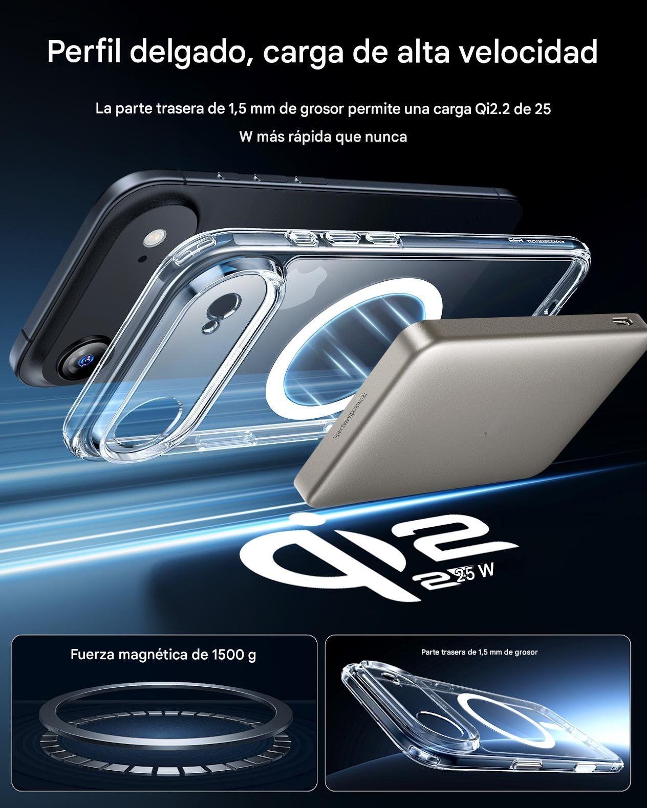 Para iPhone 17 Air - ESR Kit Premium Carcasa Magsafe+Vidrio-6