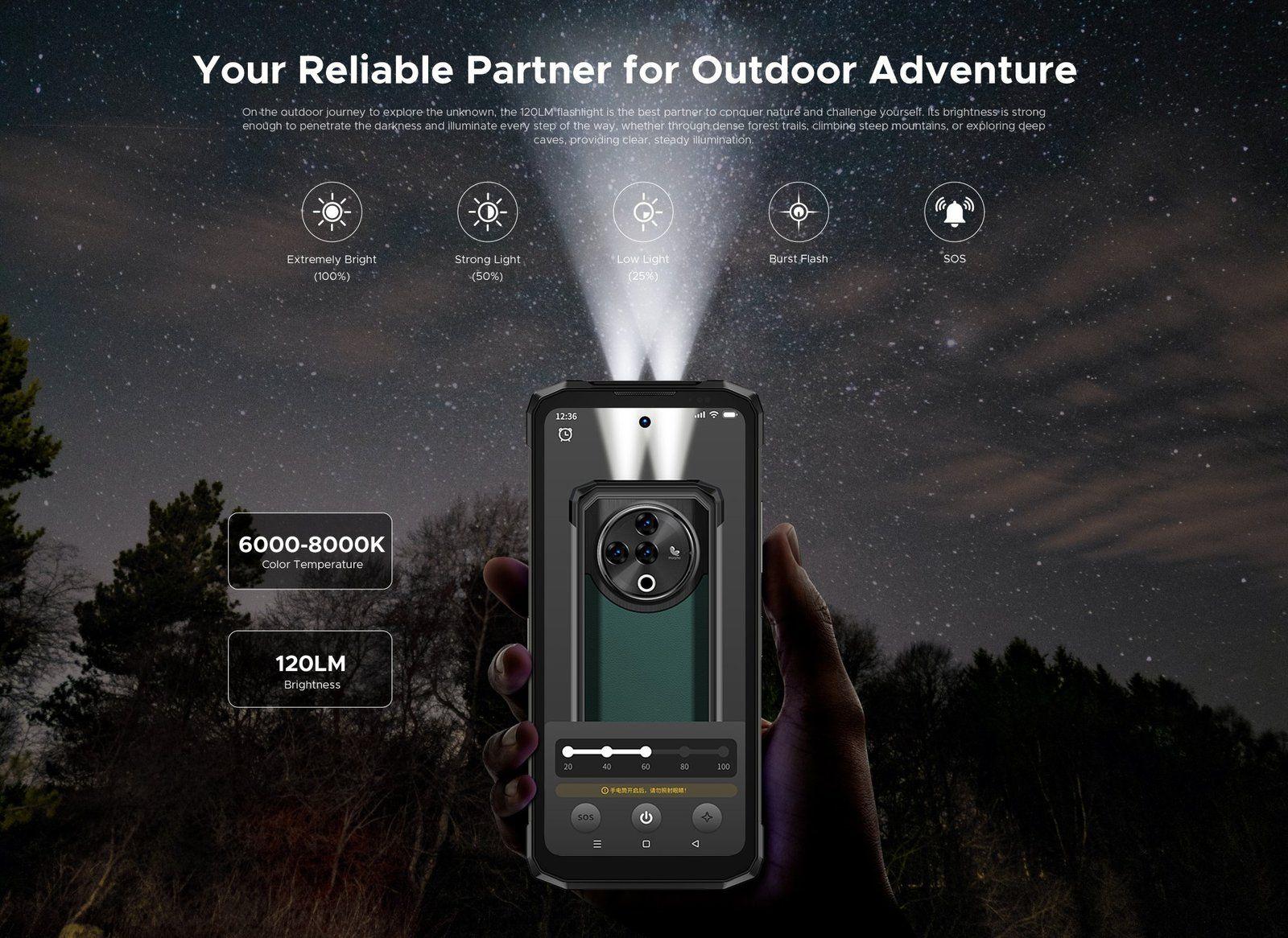 Doogee Fire 6 Power: Celular Rugged Android 14, 50MP, GPS-5