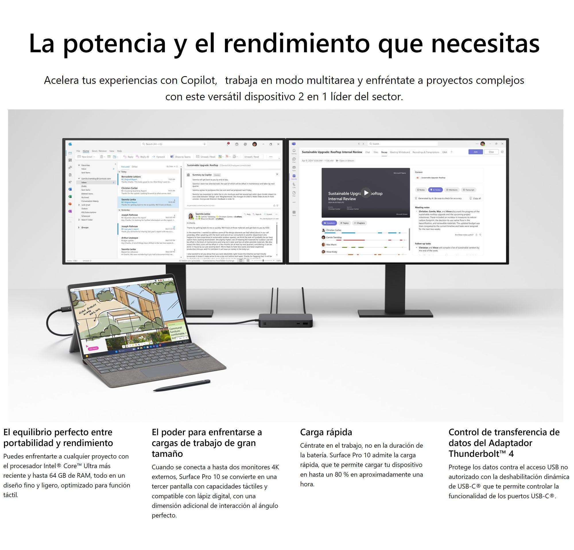 Surface Pro 10 - Tablet Windows 11, Core Ultra 5, 8+256GB-6