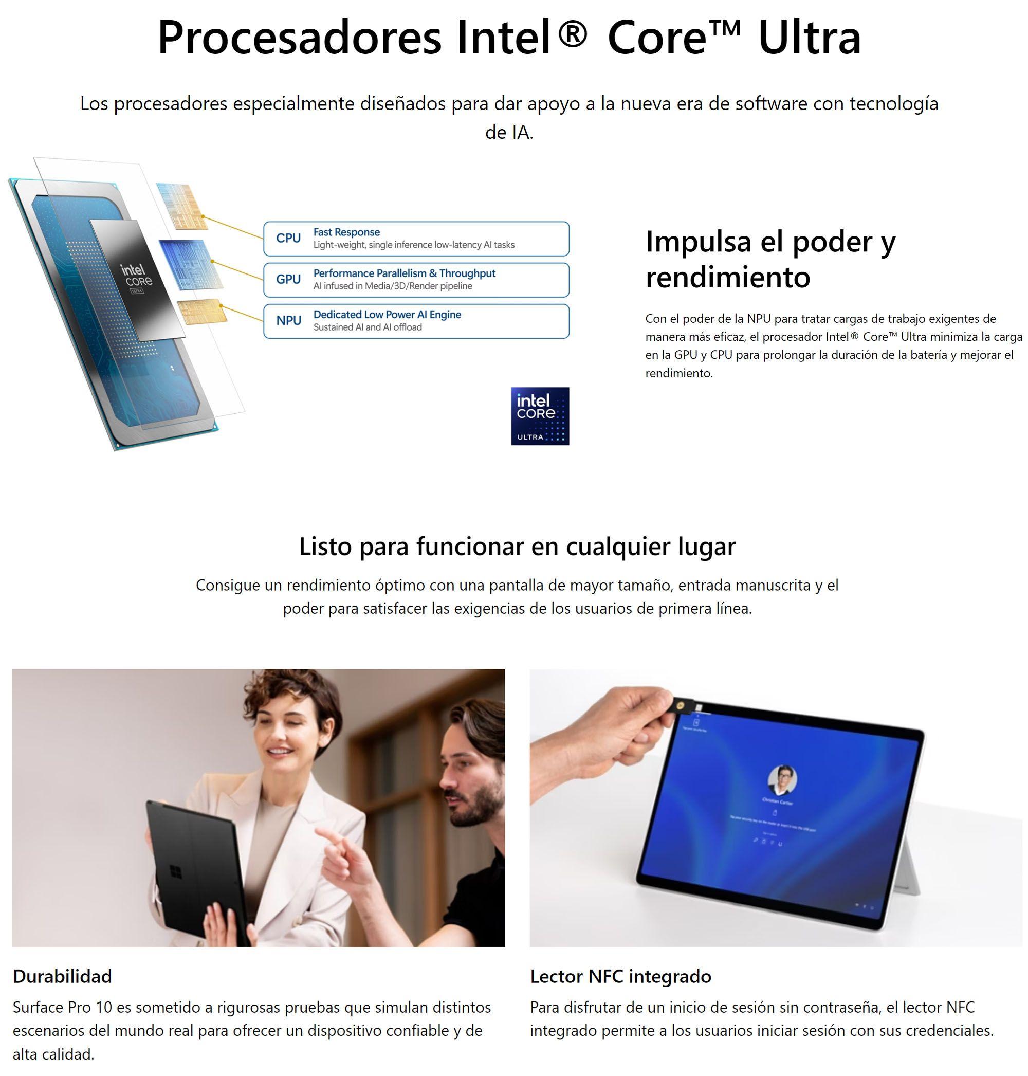 Surface Pro 10 - Tablet Windows 11, Core Ultra 5, 8+256GB-7