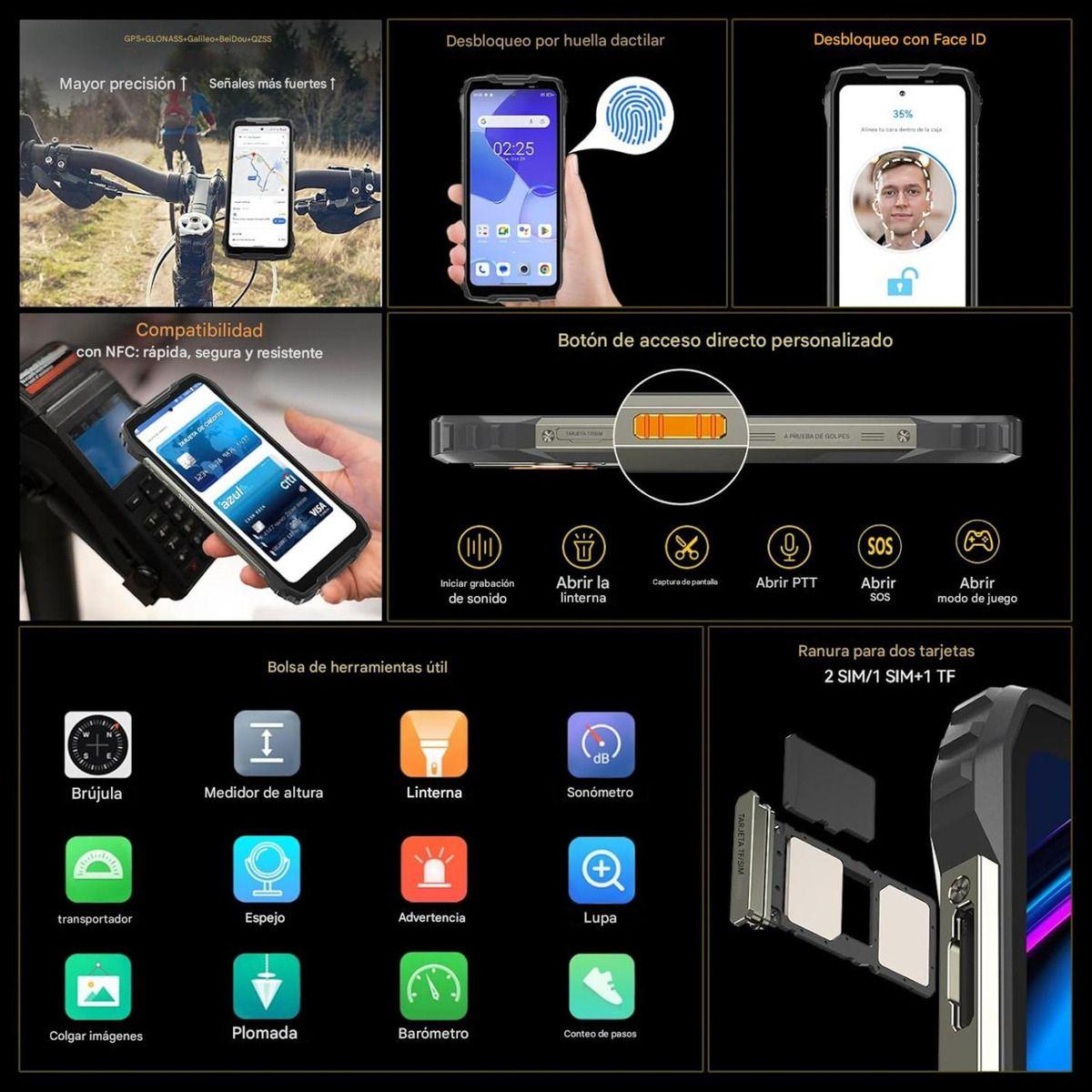 Blackview BL7000 5G Rugged AI Pantalla 2.4K Cámara Nocturna-6
