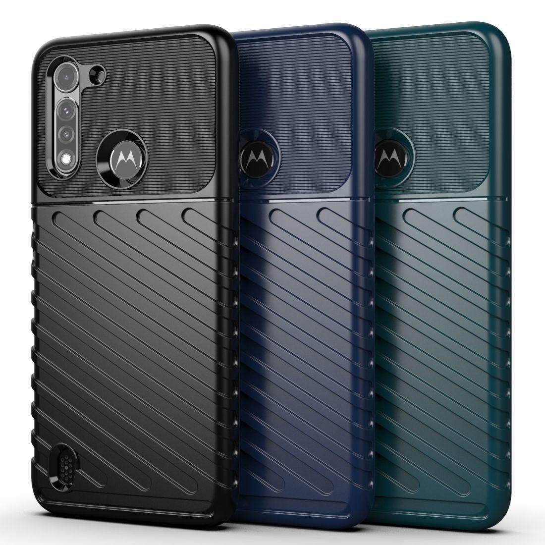 Carcasa: Moto G8 Power Lite - Resistente / Azul-5