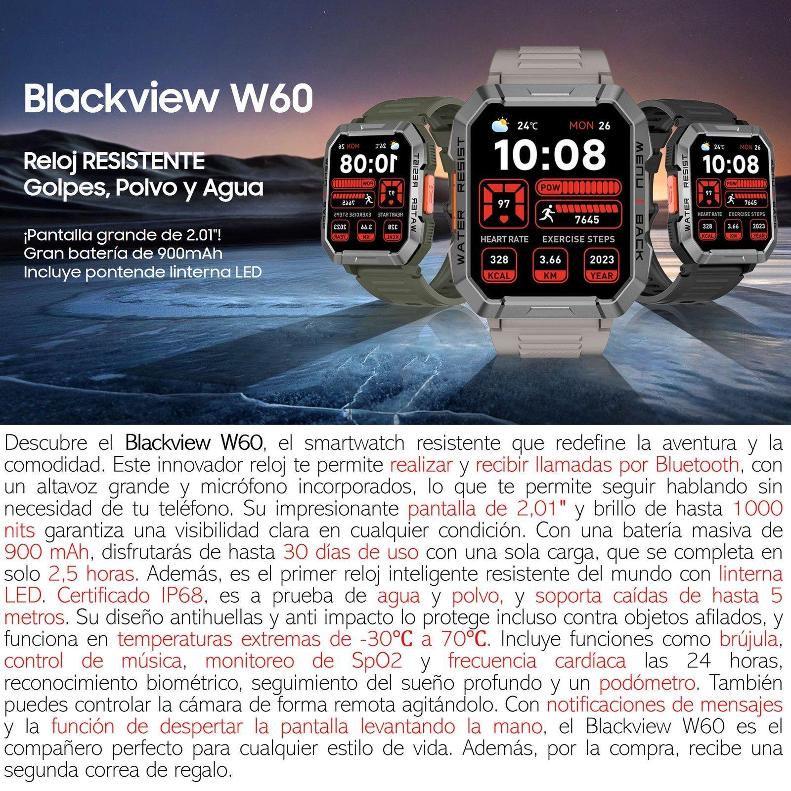 Blackview W60 Resistente Reloj Inteligente Smartwatch Band-2