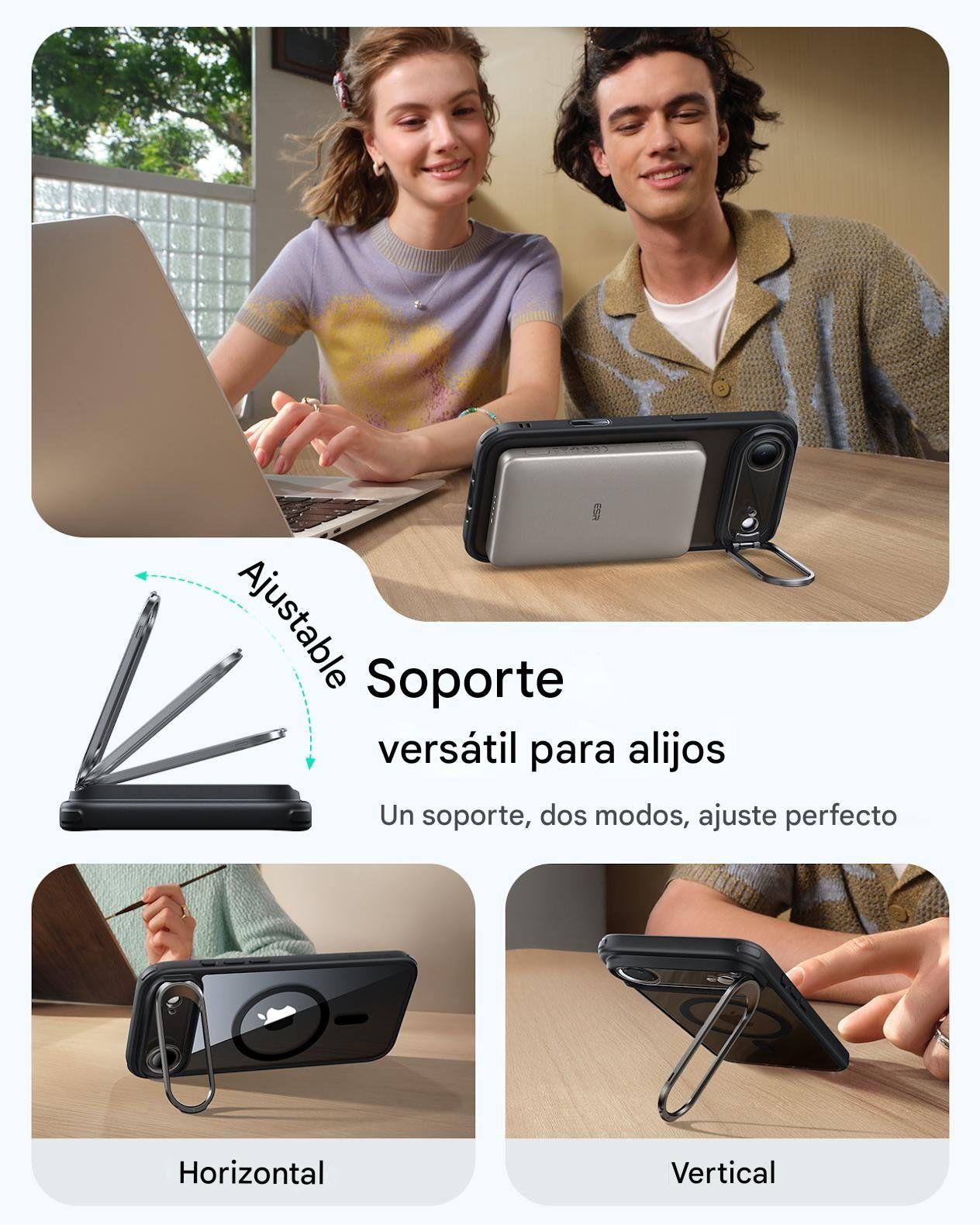 Para iPhone 17 Air - ESR Premium Carcasa Magsafe Con Soporte-4