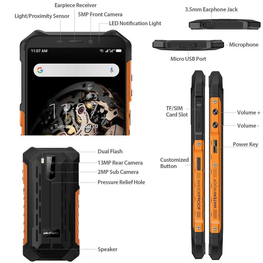 Ulefone Armor X5 - Celular Todo Terreno IP68-3