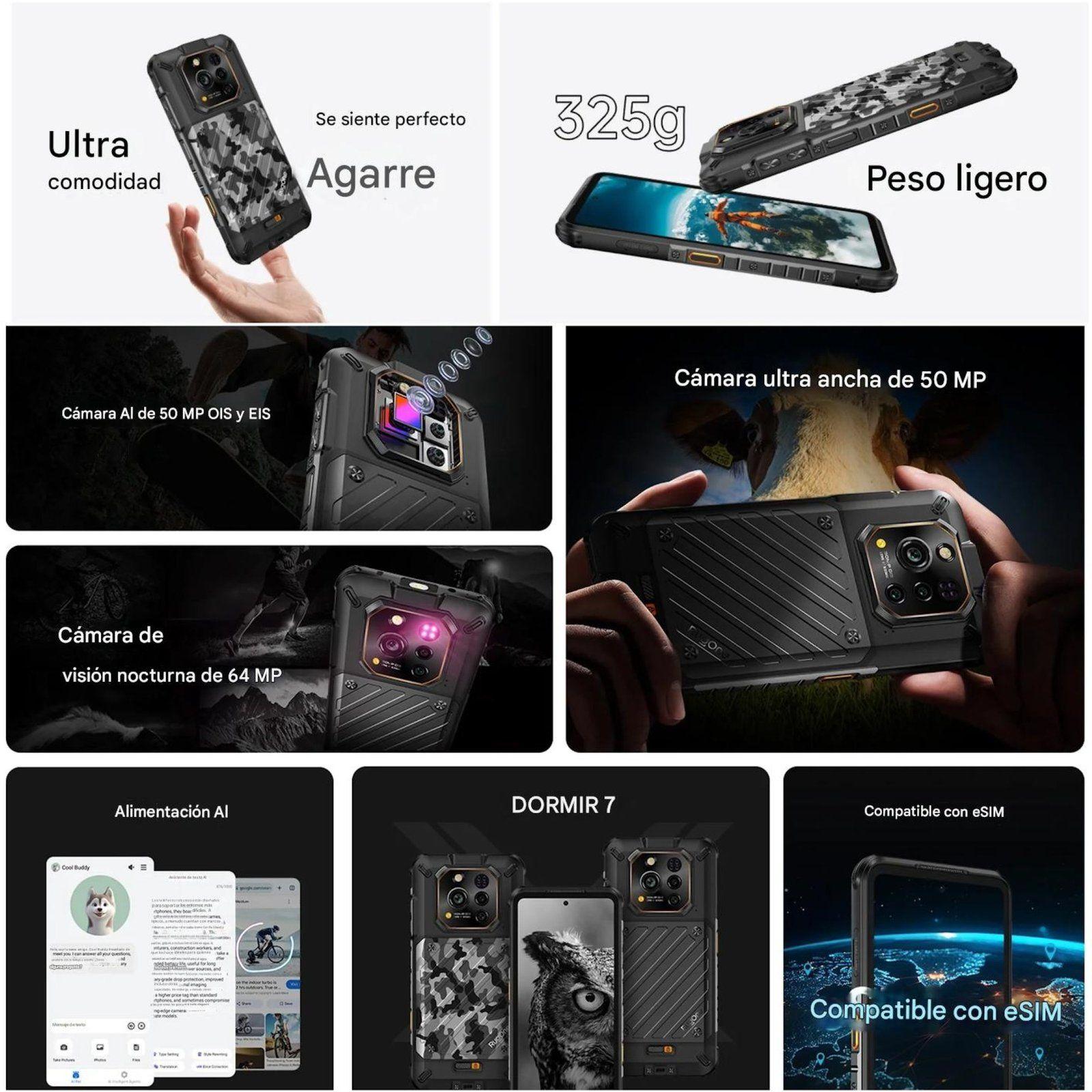 Celular RugOne Xever 7 eSIM 2 Baterías Dock AMOLED-4