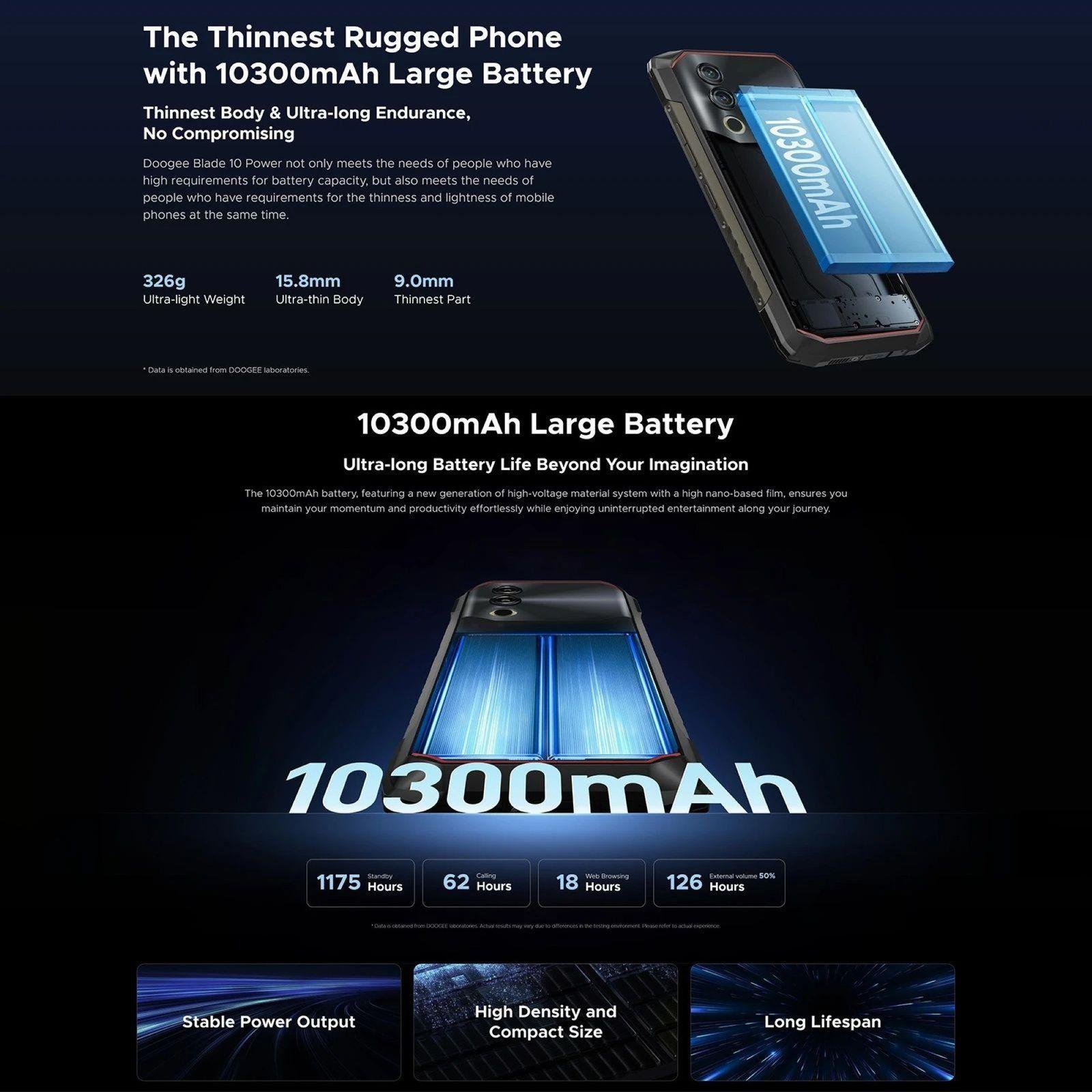 Doogee Blade 10 Power: Rugged IP68, Android 14, 50MP, GPS-4
