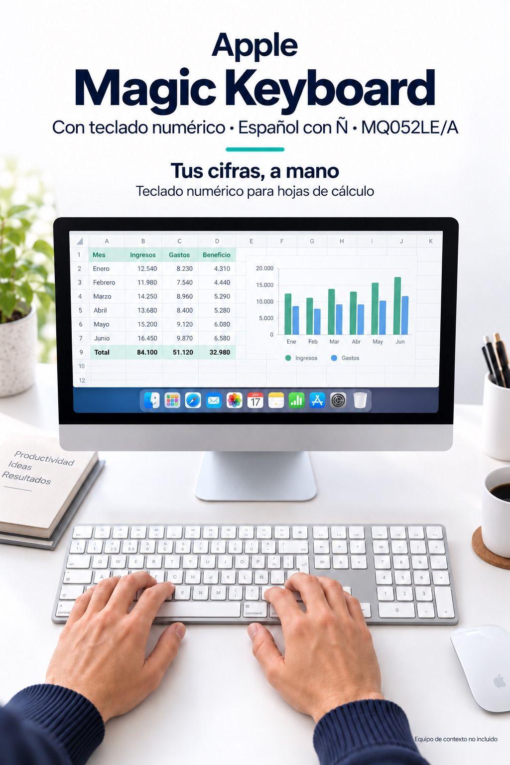 Apple Magic Keyboard Numérico Español con Ñ MQ052LE/A-1