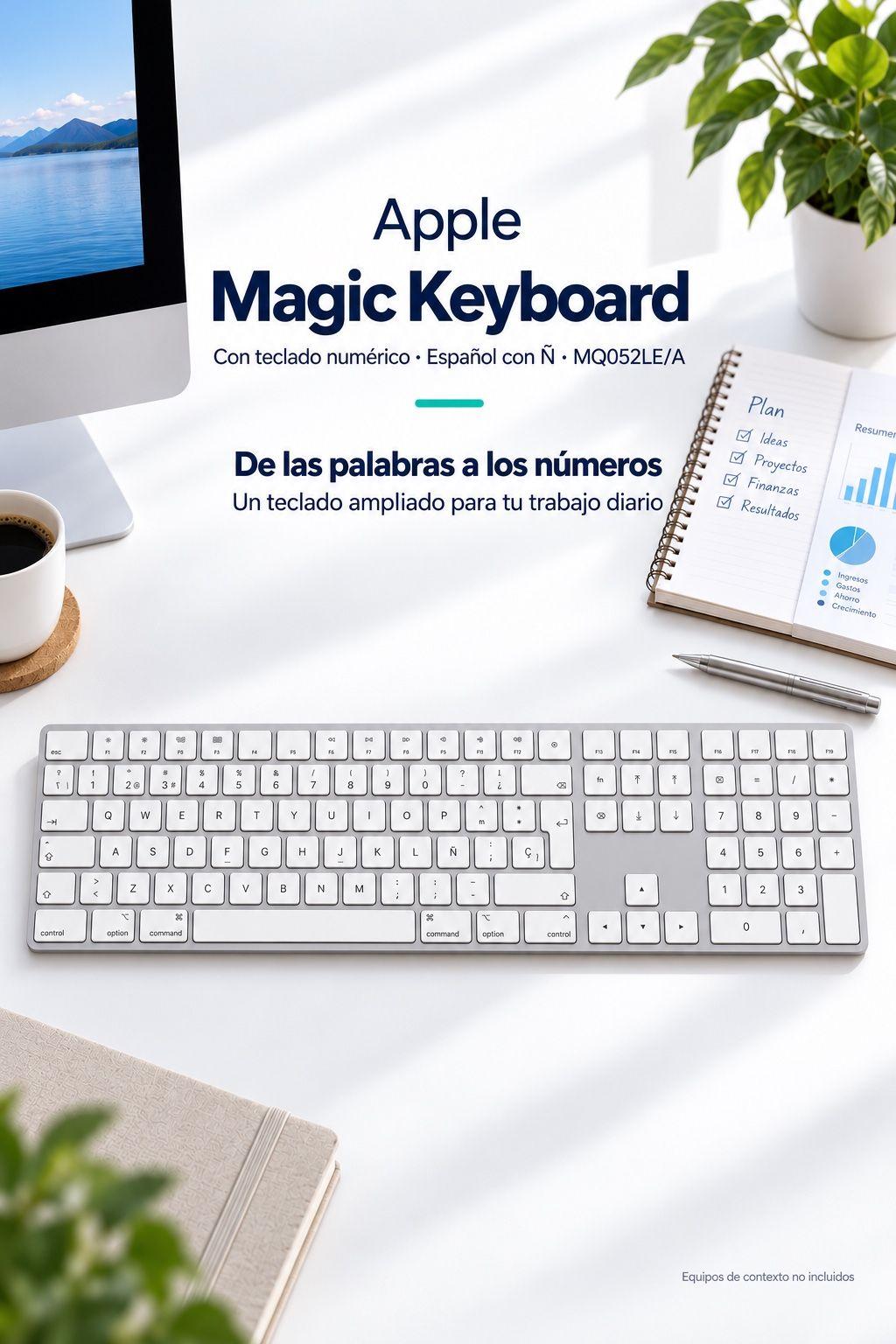 Apple Magic Keyboard Numérico Español con Ñ MQ052LE/A-3