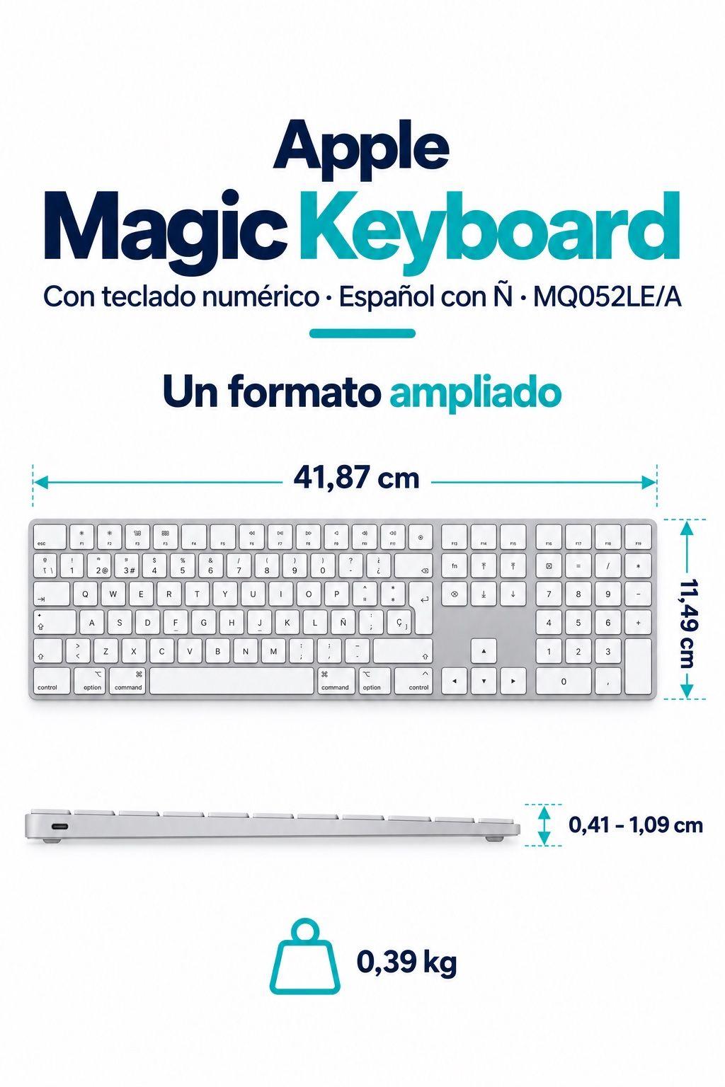 Apple Magic Keyboard Numérico Español con Ñ MQ052LE/A-5