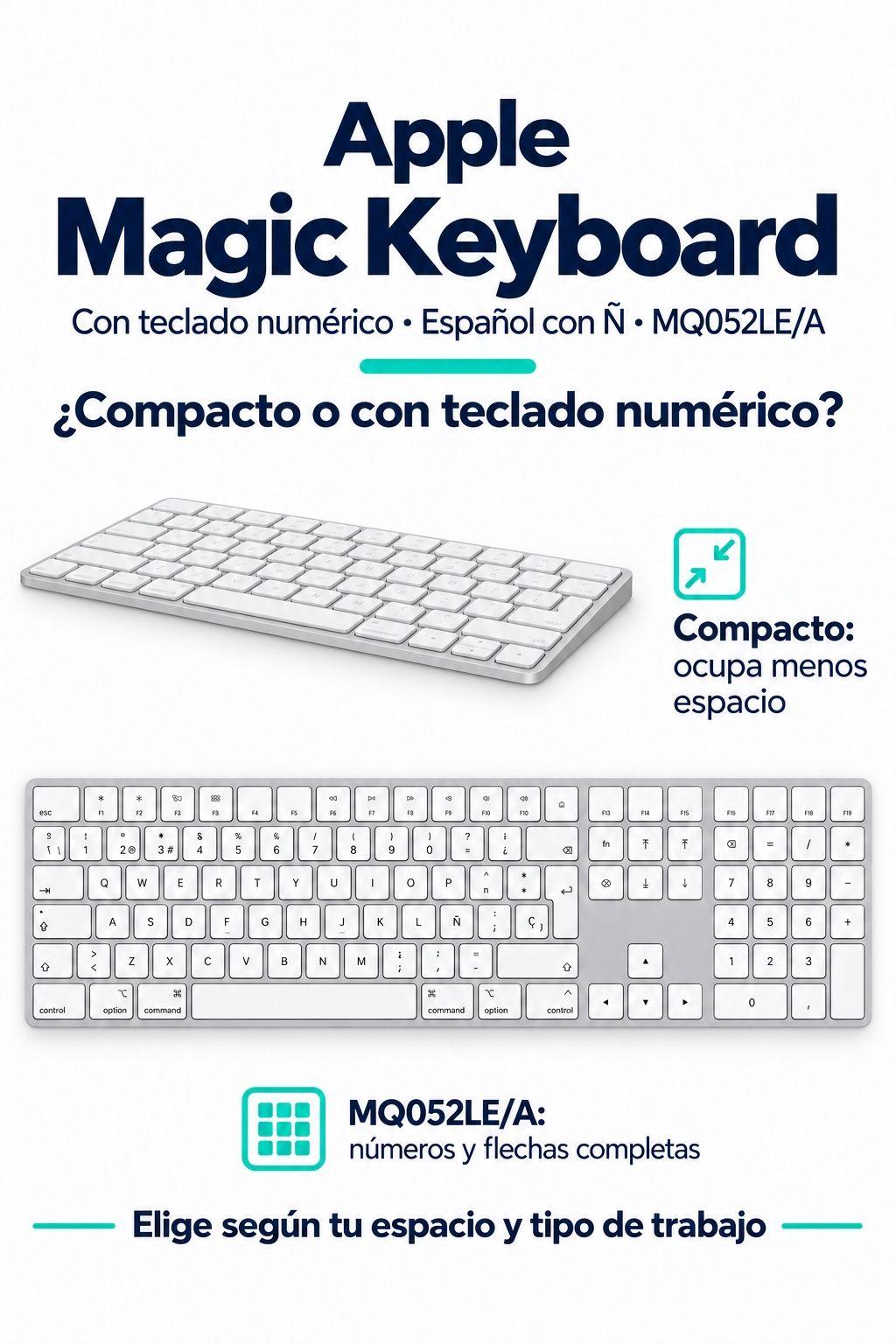 Apple Magic Keyboard Numérico Español con Ñ MQ052LE/A-6