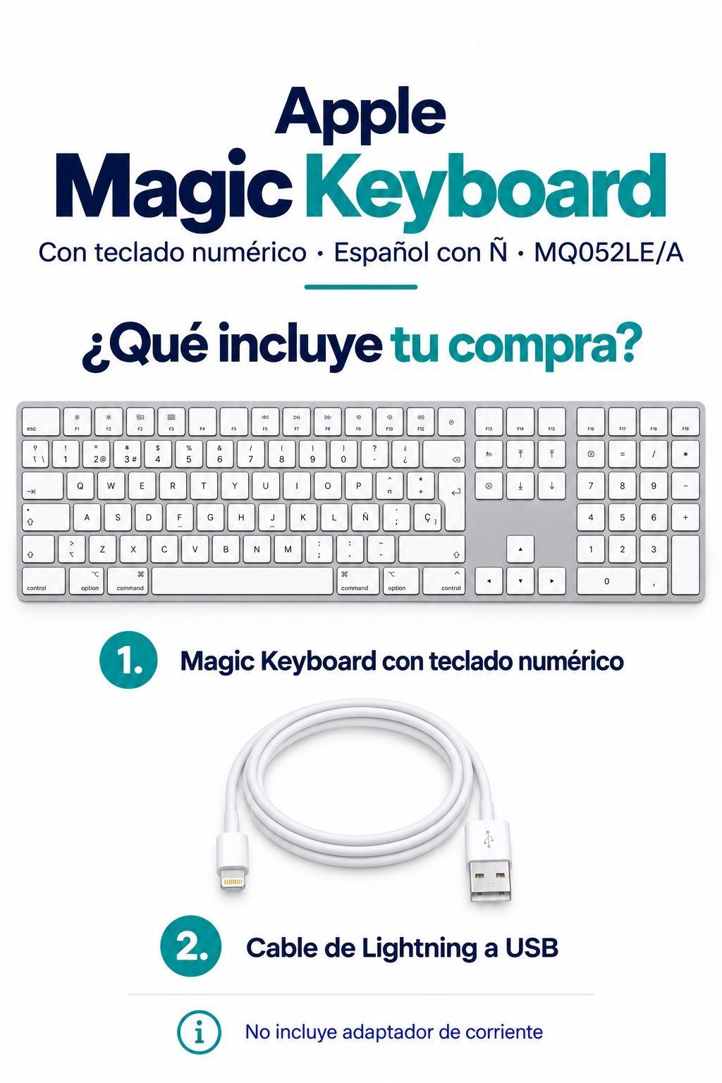 Apple Magic Keyboard Numérico Español con Ñ MQ052LE/A-8