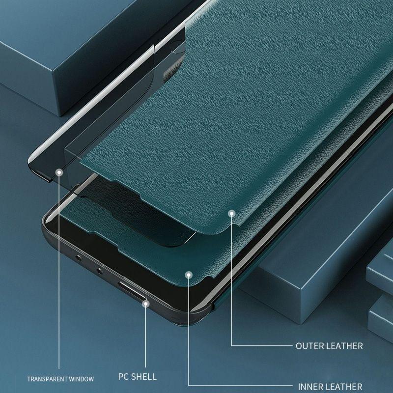 Para: Galaxy M33 5G - Funda Cuero Carcasa Elegante-3