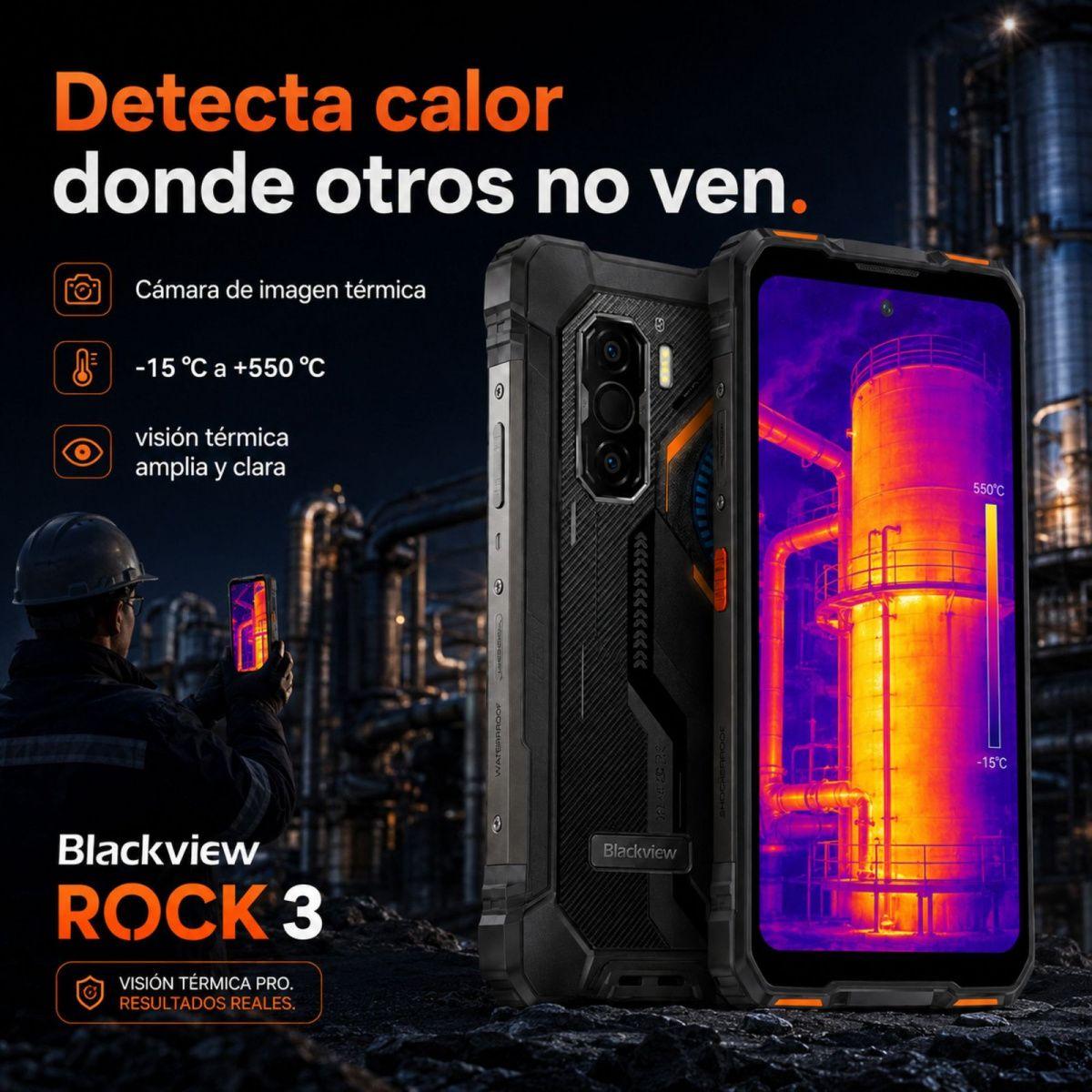 Blackview ROCK 3 | Celular Rugged con Cámara Térmica-2