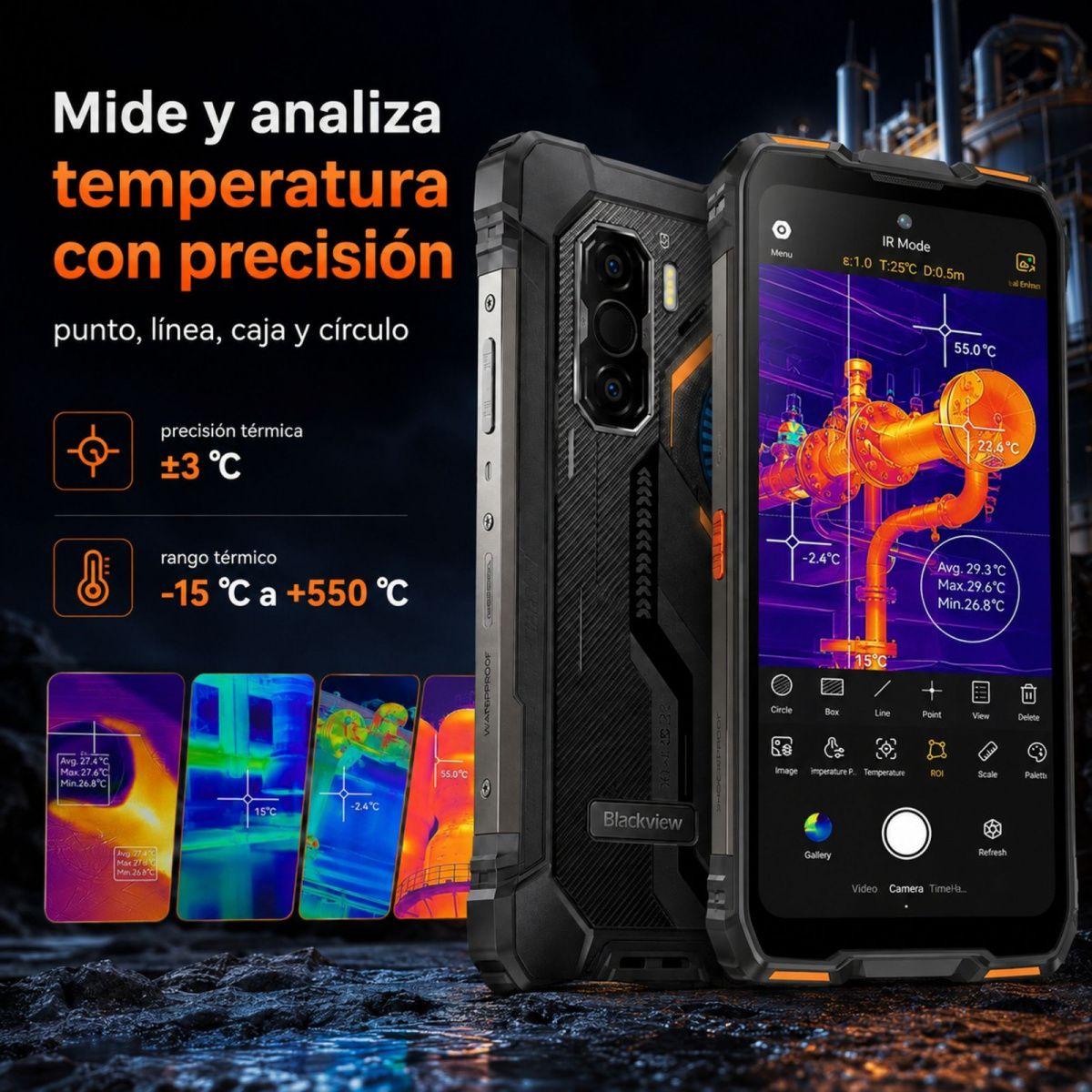 Blackview ROCK 3 | Celular Rugged con Cámara Térmica-3