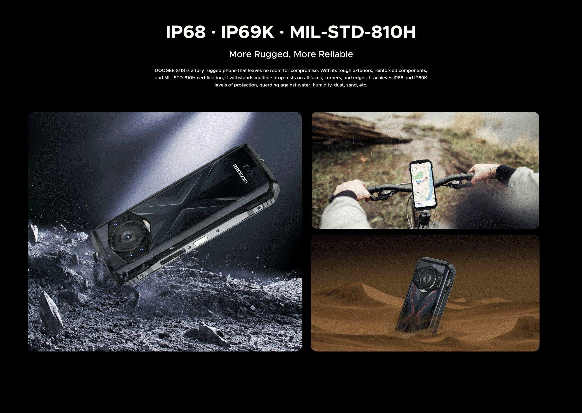 Doogee S118 - Celular Rugged Resistente Android 14, 8+512GB-7