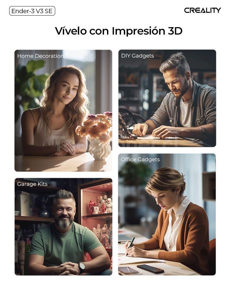 Impresora 3D Ender-3 2024 V3 SE Creality-4
