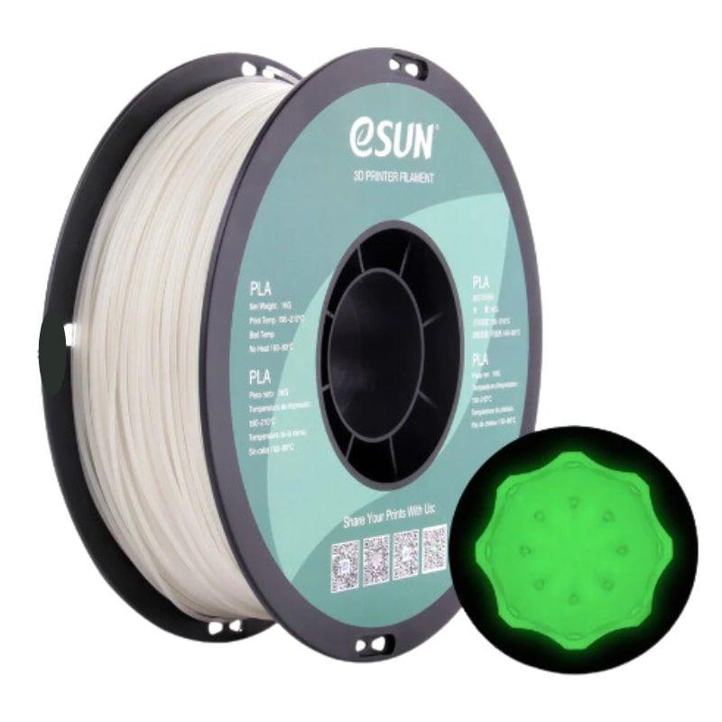 Filamentos Pla Brilla En Oscuridad Esun 1kg Verde-1