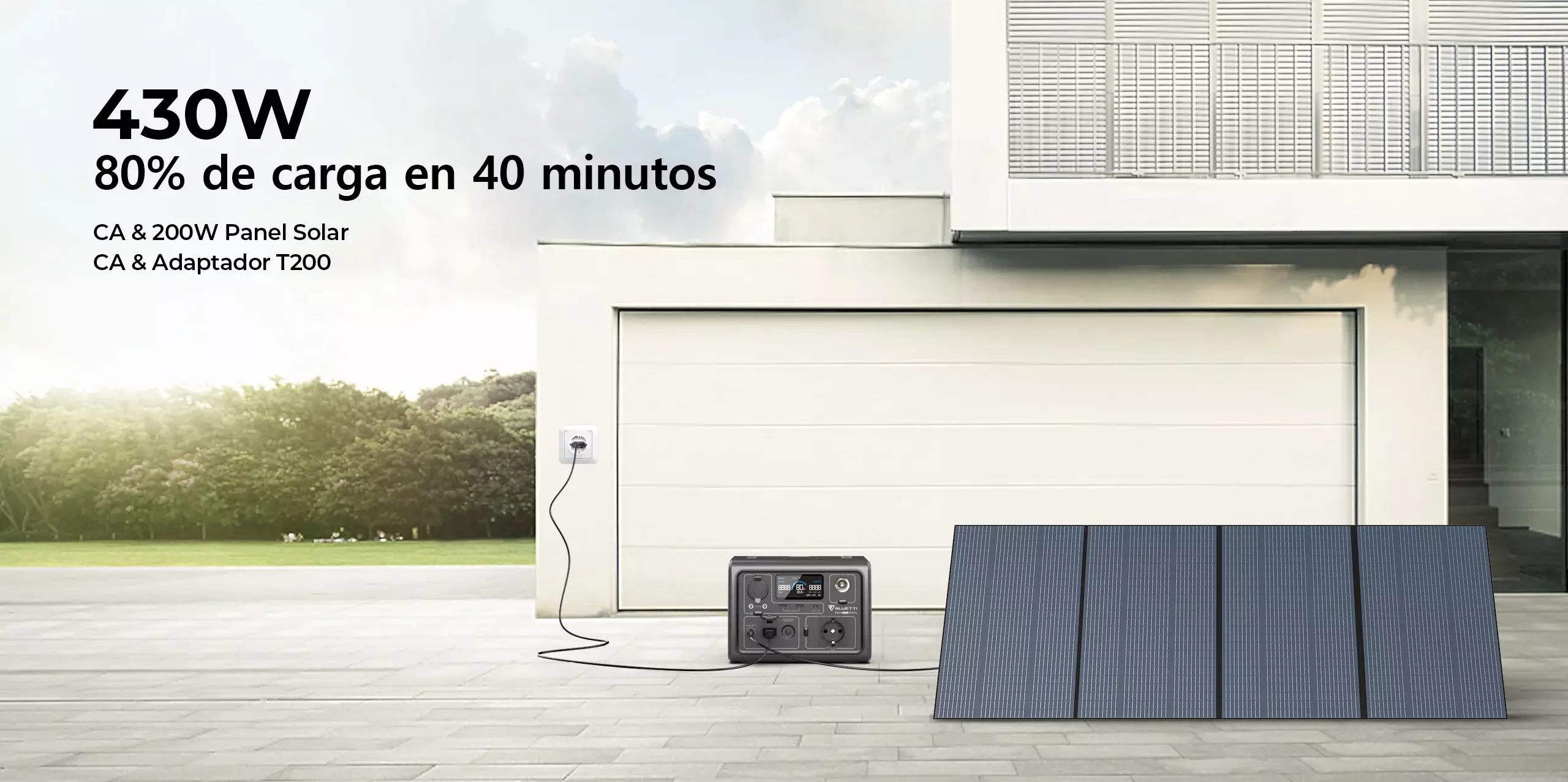 Kit Generador EB3A + Panel Solar 120W Bluetti-4