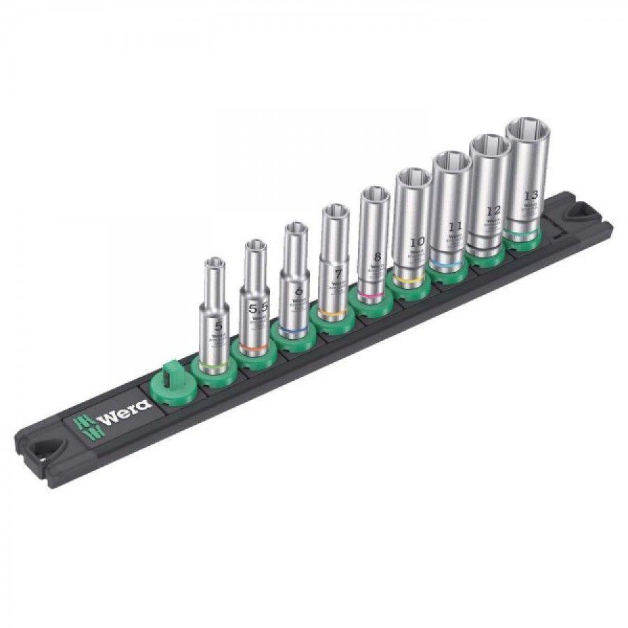 Juego de Dados Largos con Riel Magnéticoa A Deep 1 1/4" (9 Piezas)-0
