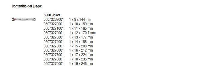 Juego de Llaves Combinada Con Chicharra-4