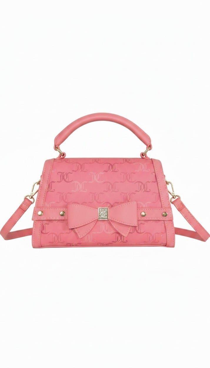 Cartera Juicy Couture Rosa Monograma-0