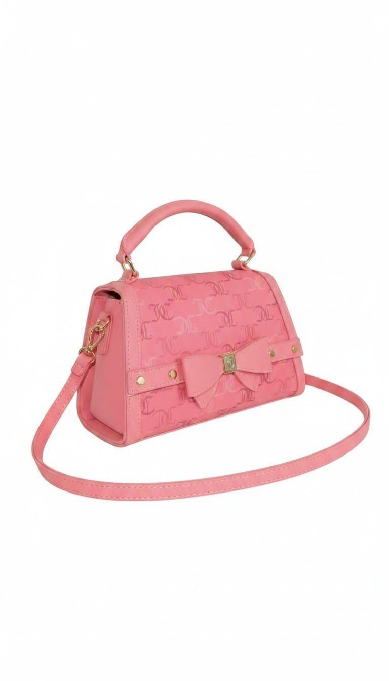 Cartera Juicy Couture Rosa Monograma-1