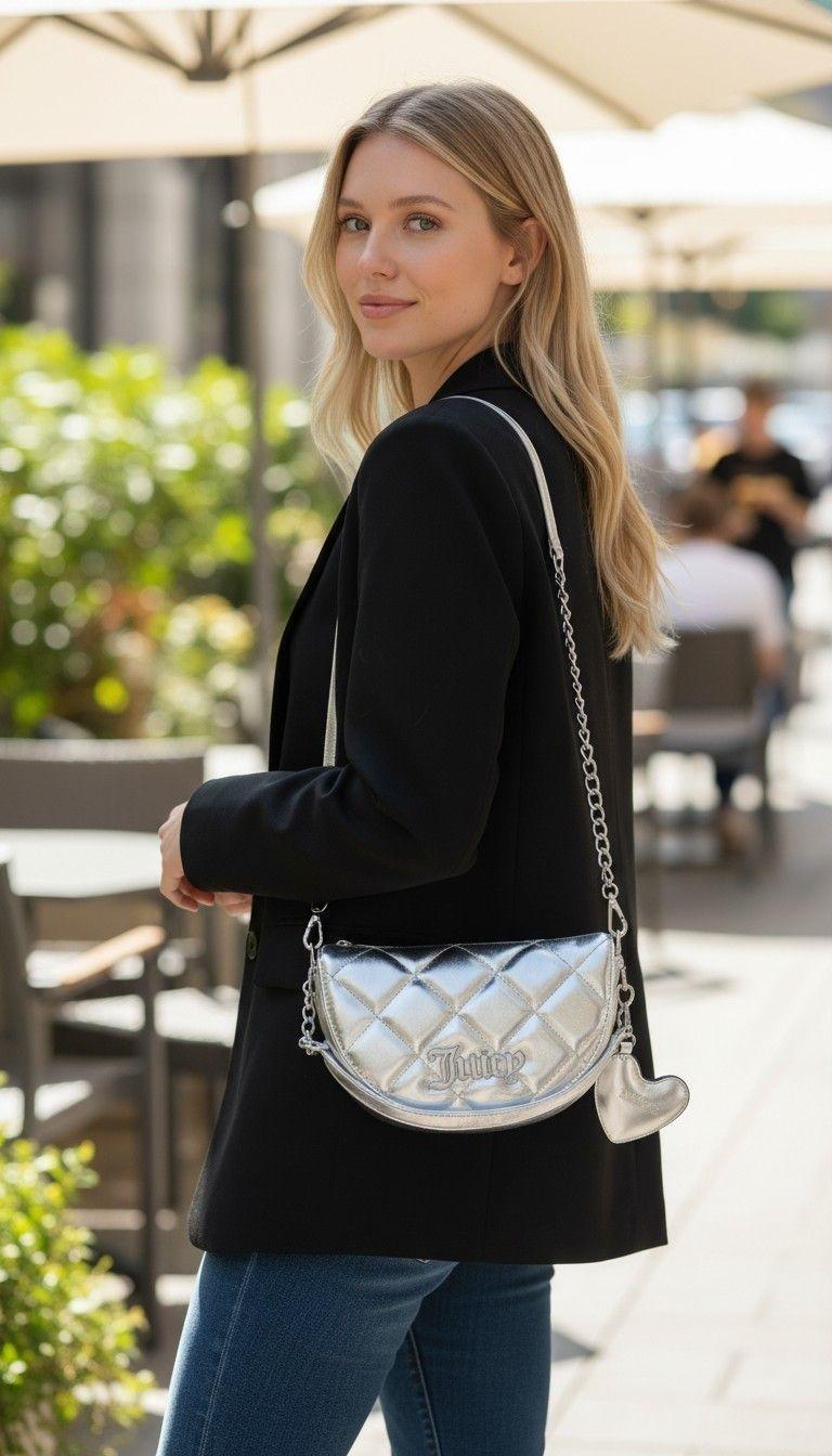 Cartera Juicy Couture Puff Crescent Bag-4
