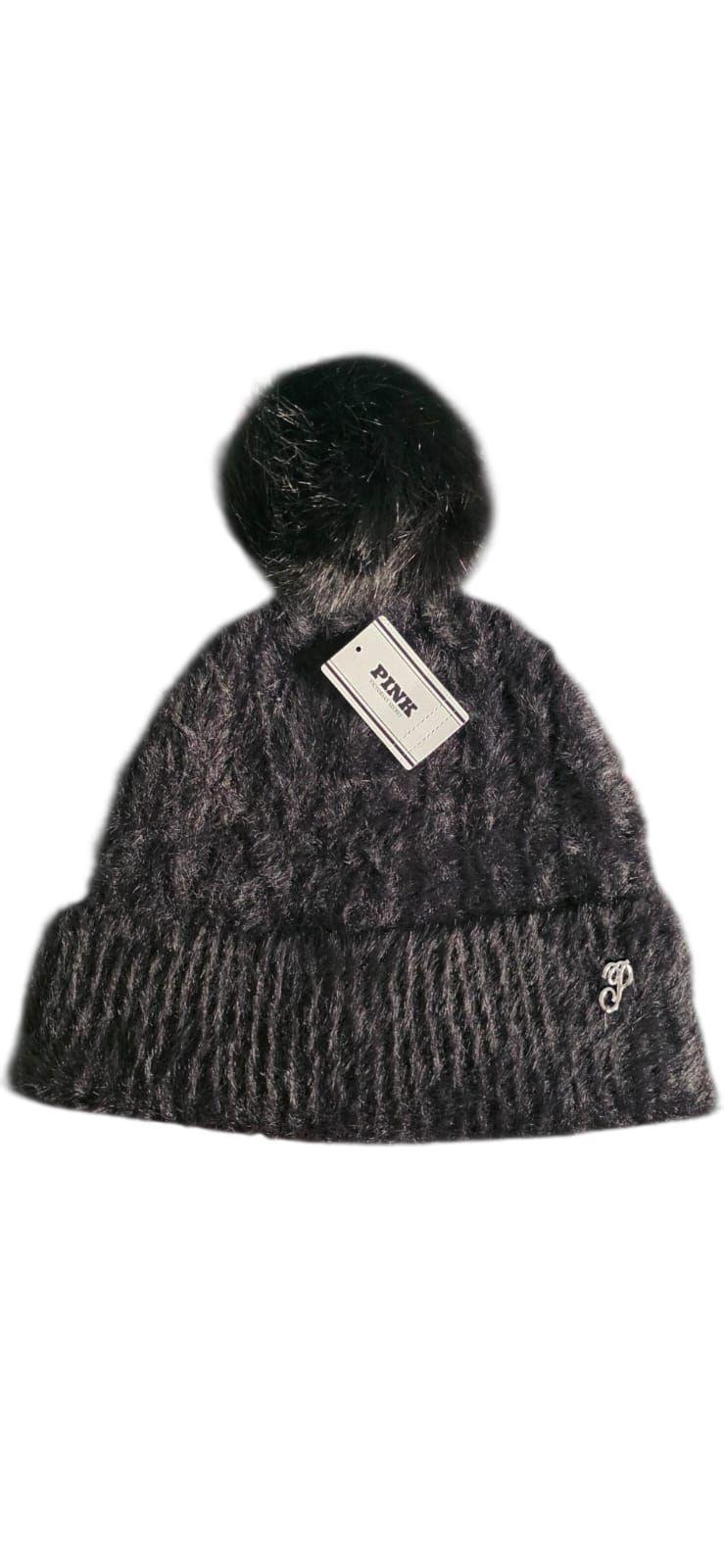 Gorro Pink Victoria s Secret Con Pomp n Black-2