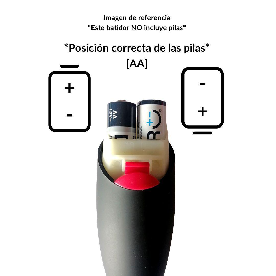 ESPUMADOR DE LECHE NEGRO (Pilas)-2