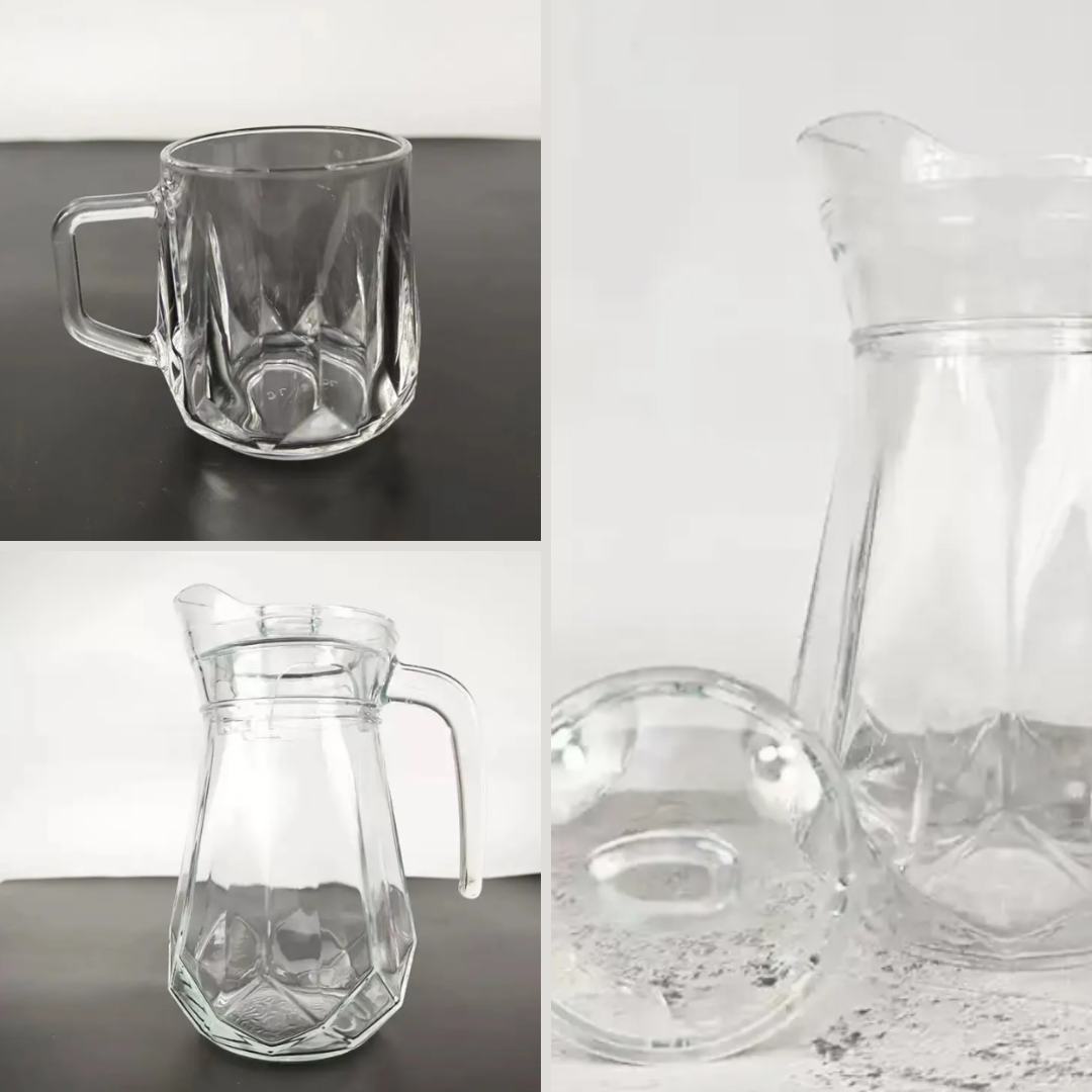 SET Jarra de vidrio 1,2Lt + 4 tazas-4