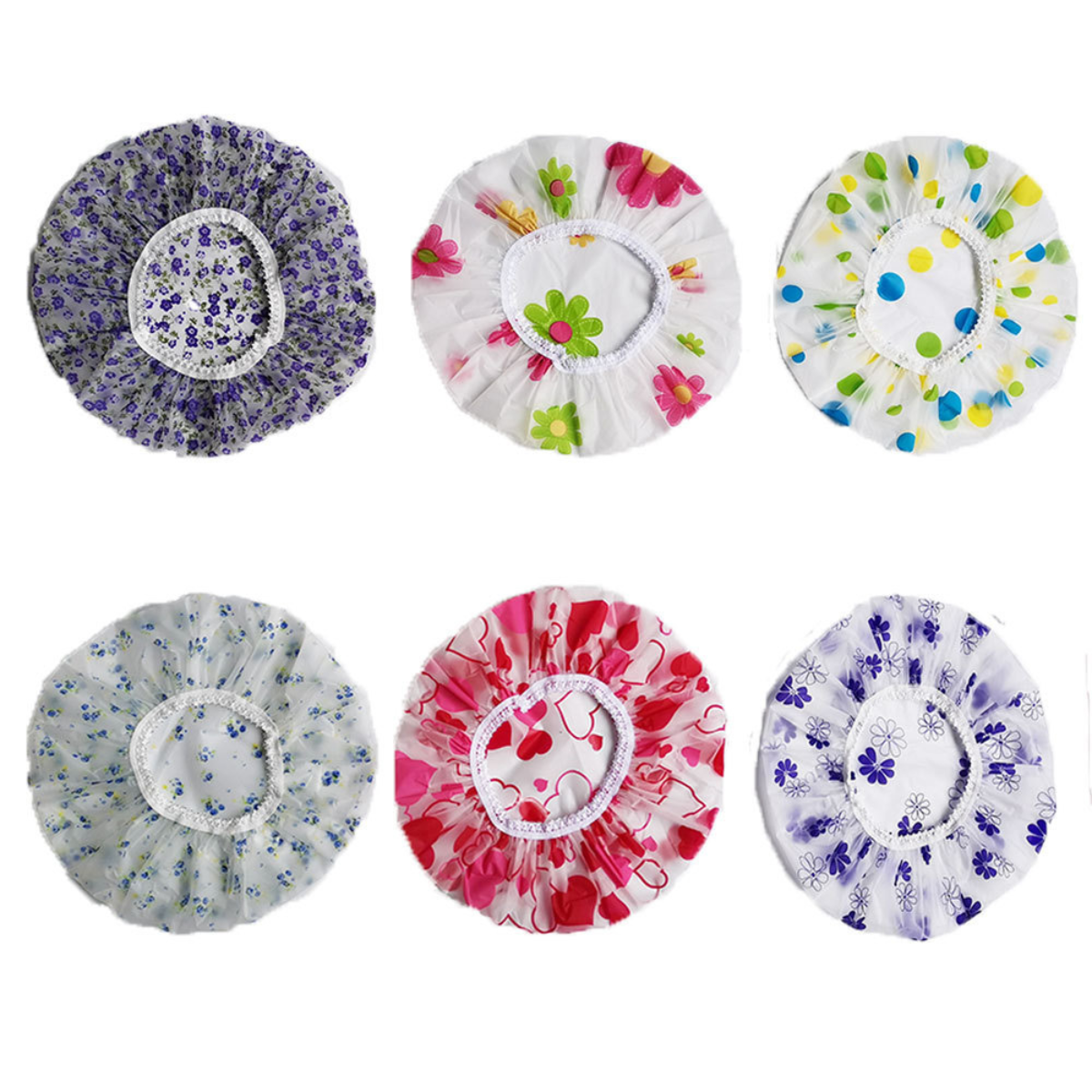 Gorro Ducha Impermeable Reutilizable Bano Elastico Mujer Ajustable-2