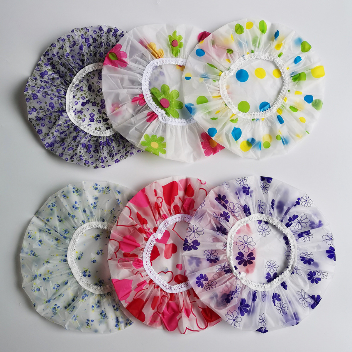 Gorro Ducha Impermeable Reutilizable Bano Elastico Mujer Ajustable-5