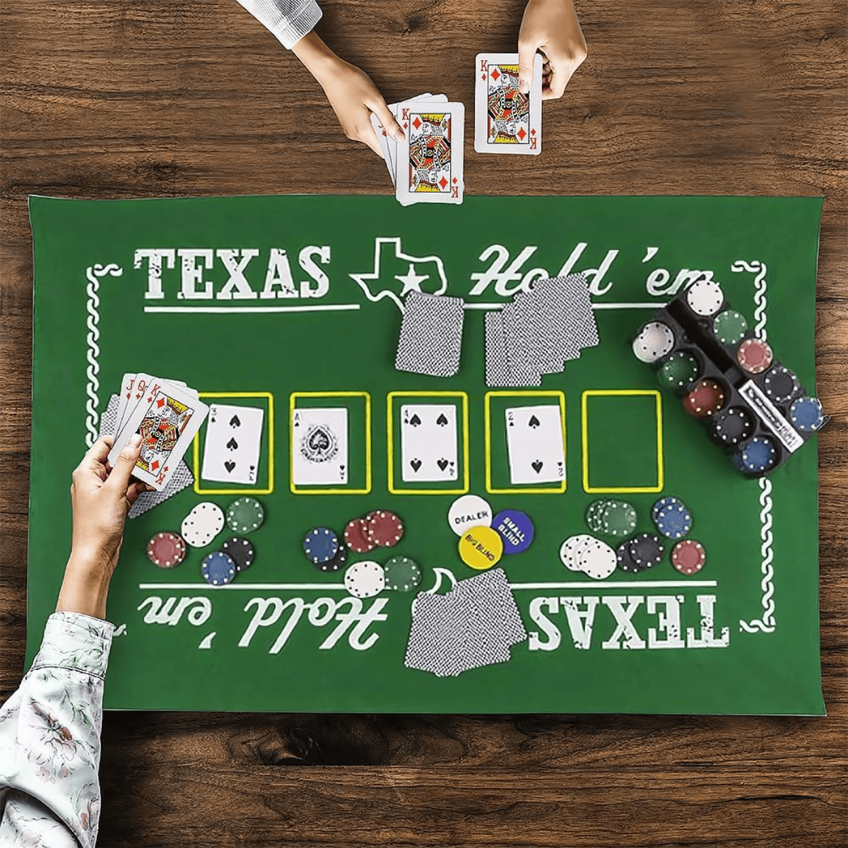 Set De Poker 200 Fichas Malet n Cartas Naipes Con Pa o y Estuche-3