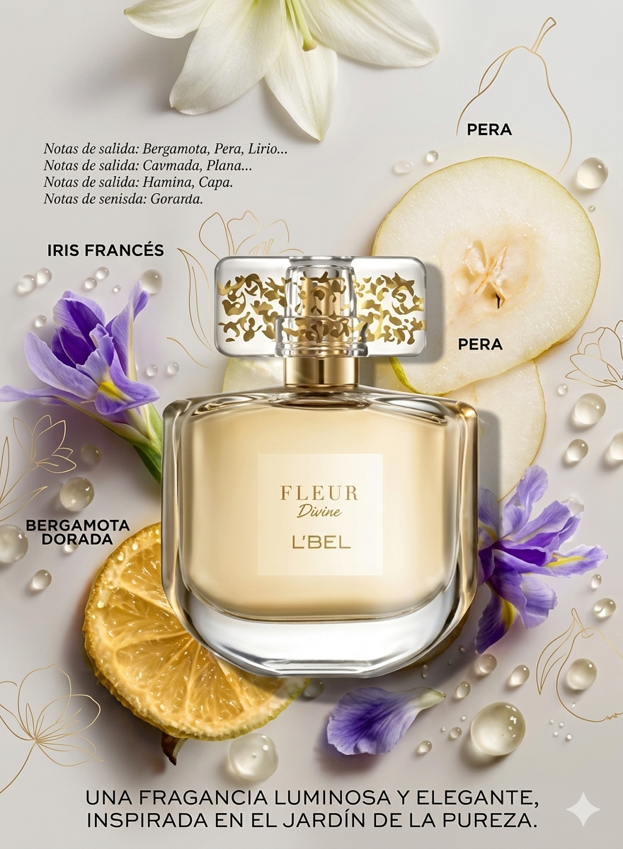 Perfume Fleur Divine L Bel 50ml-2
