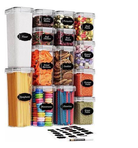 14 ENVASES HERMÉTICOS TUPPER RECIPIENTES MEDIDORES ALIMENTOS-0