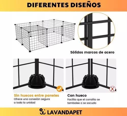JAULA ARMABLE CON MANTA DE 12 PANELES PERRO CONEJO CUY CORRAL-2
