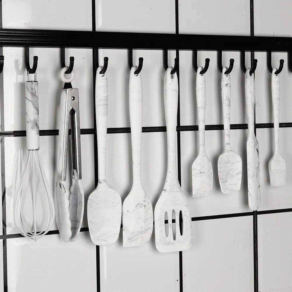 JUEGO 10 PIEZAS UTENSILIOS COCINA SILICONA ANTIADHERENTE-2