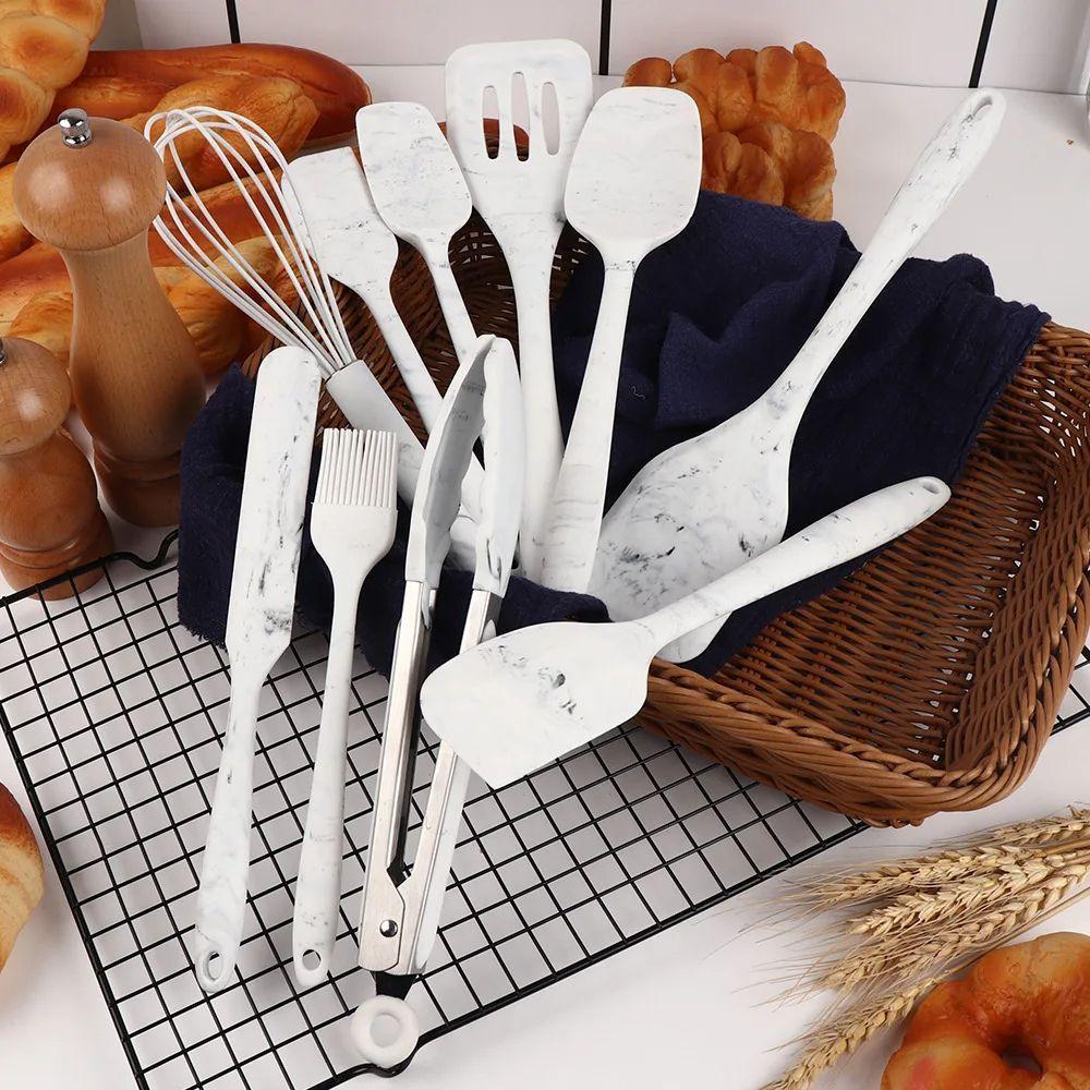 JUEGO 10 PIEZAS UTENSILIOS COCINA SILICONA ANTIADHERENTE-4