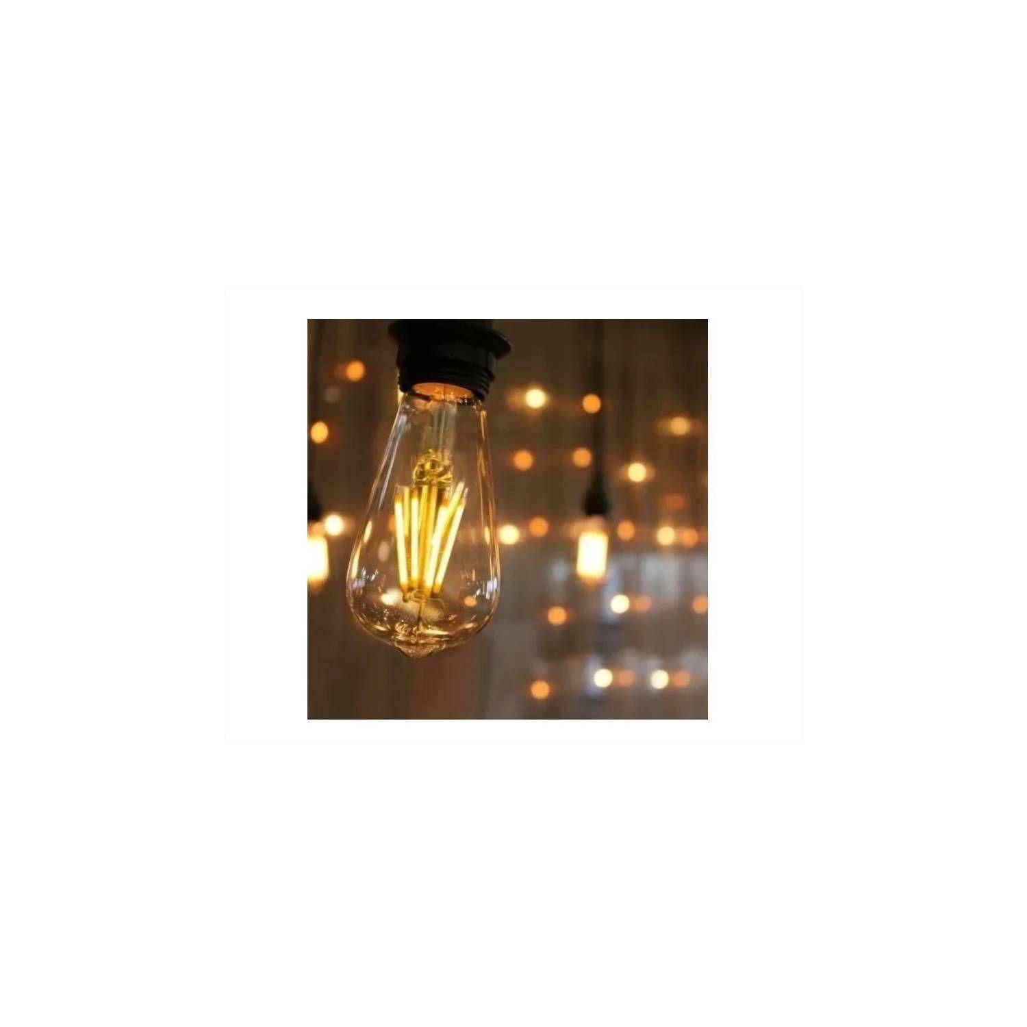 Pack X10 Ampolletas Filamento Led Edison 4w Retro Vintage-3